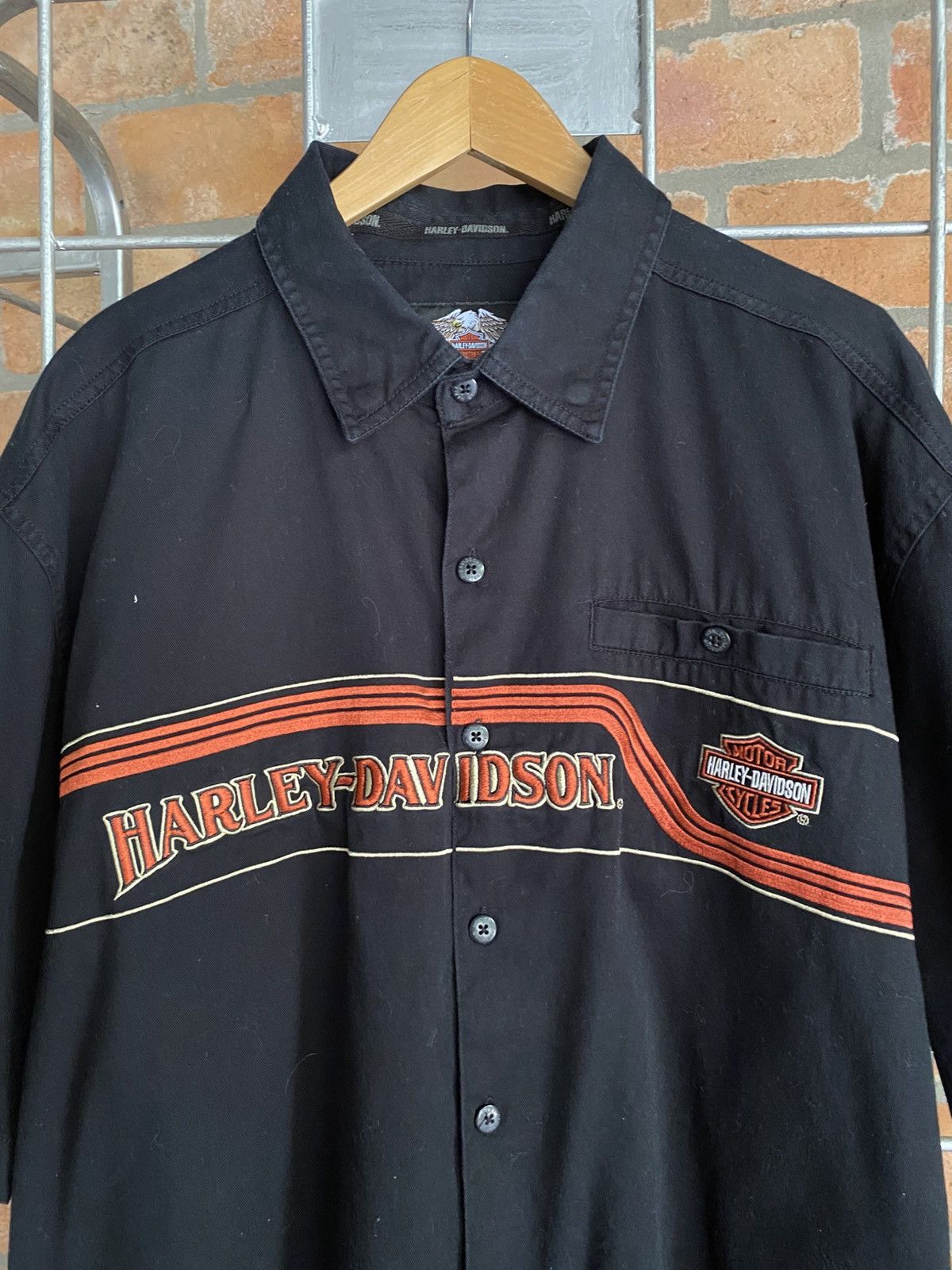 Harley Davidson Harley Heritage Black Statement Shirt Size US XL / EU 56 / 4 - 4 Thumbnail