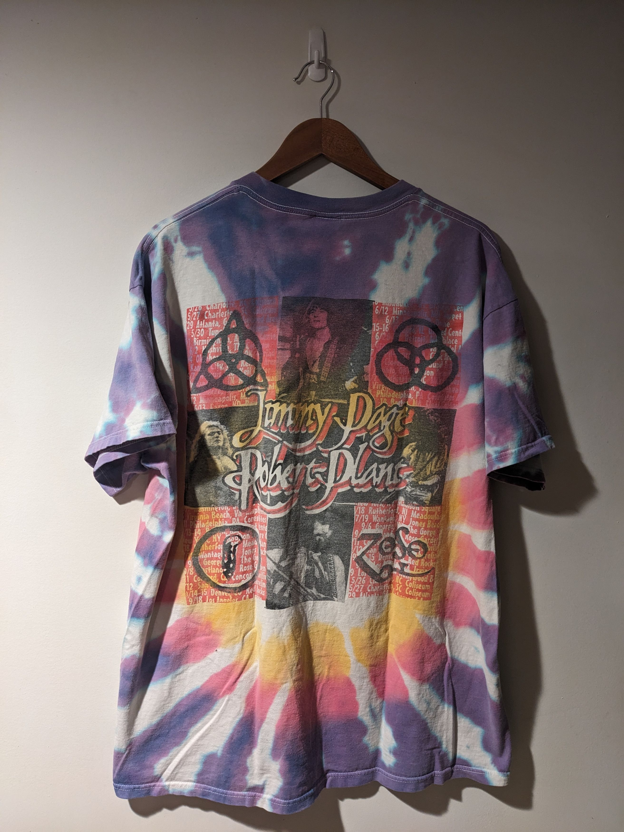 Band Tees × Vintage Vintage 90s Jimmy Page Robert Plant Walking T-Shirt Size US XL / EU 56 / 4 - 8 Thumbnail