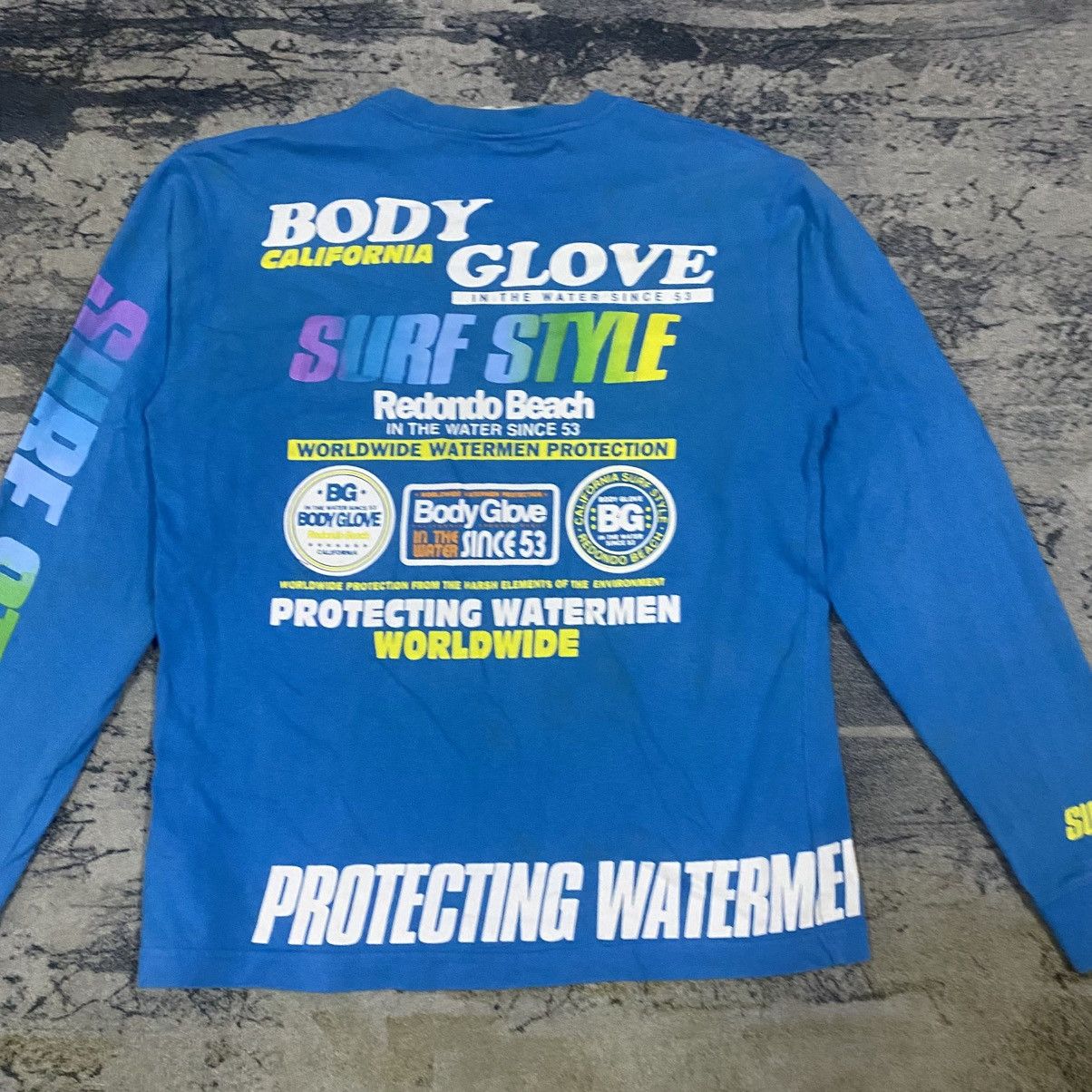 Body Glove × Vintage Y2K Vtg BODY GLOVE surf Full Spellout Printed Long Sleeve Size US S / EU 44-46 / 1 - 9 Thumbnail