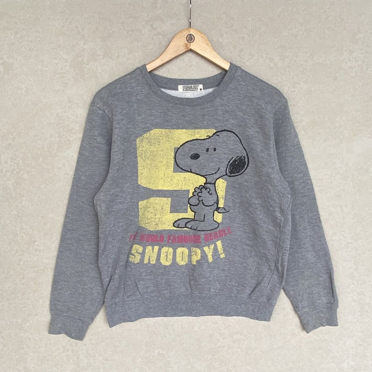 Other Vintage Peanuts Big Printed Crewneck Sweatshirt Gray Size M Size US M / EU 48-50 / 2 - 1 Thumbnail