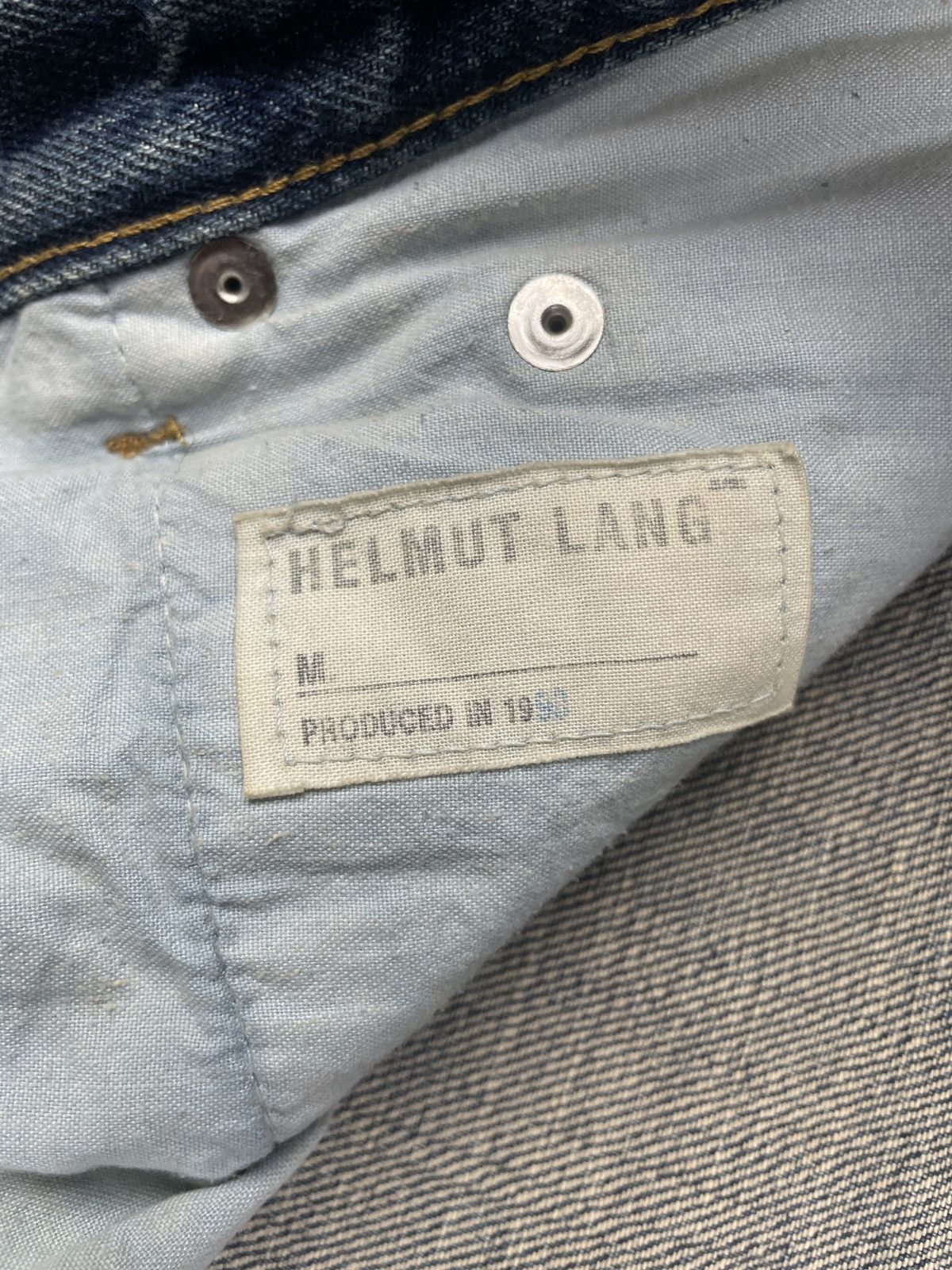 Helmut Lang Distressed Mud Denim - Helmut Lang 1998 Size US 31 - 10 Thumbnail