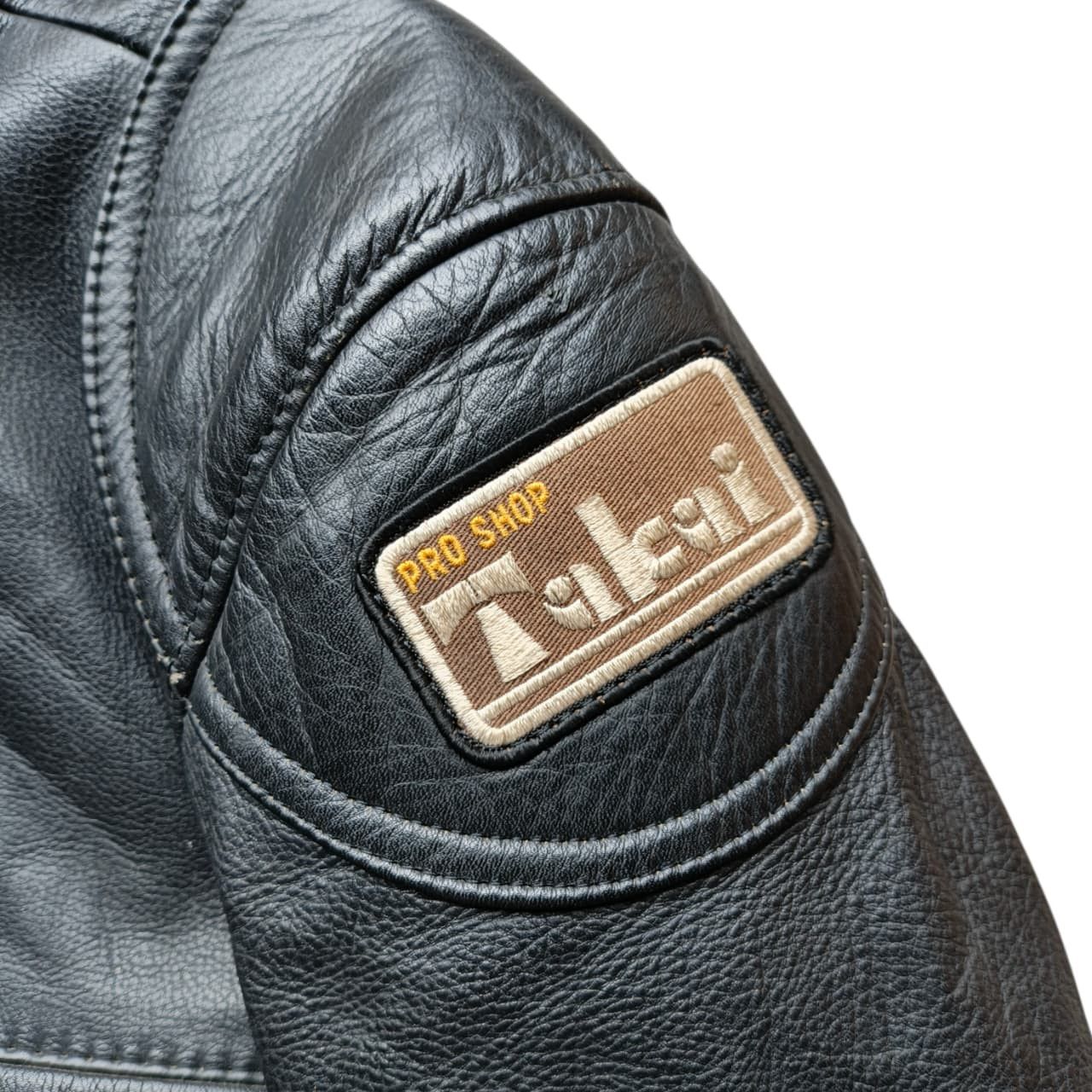 Vintage Leather Biker Jacket Motor Shop Pro Shop Takai Size US L / EU 52-54 / 3 - 8 Thumbnail
