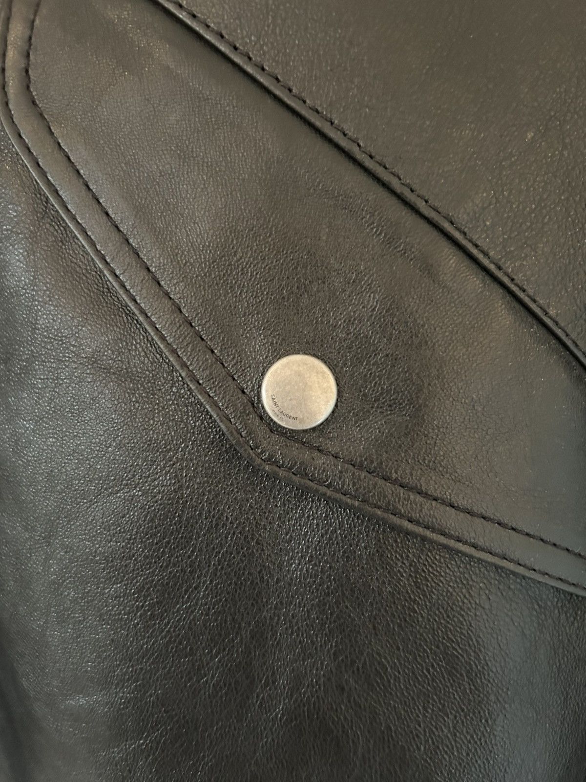 Saint Laurent Paris Saint Laurent MA-1 Lambskin Bomber (IT50) Size US M / EU 48-50 / 2 - 3 Thumbnail