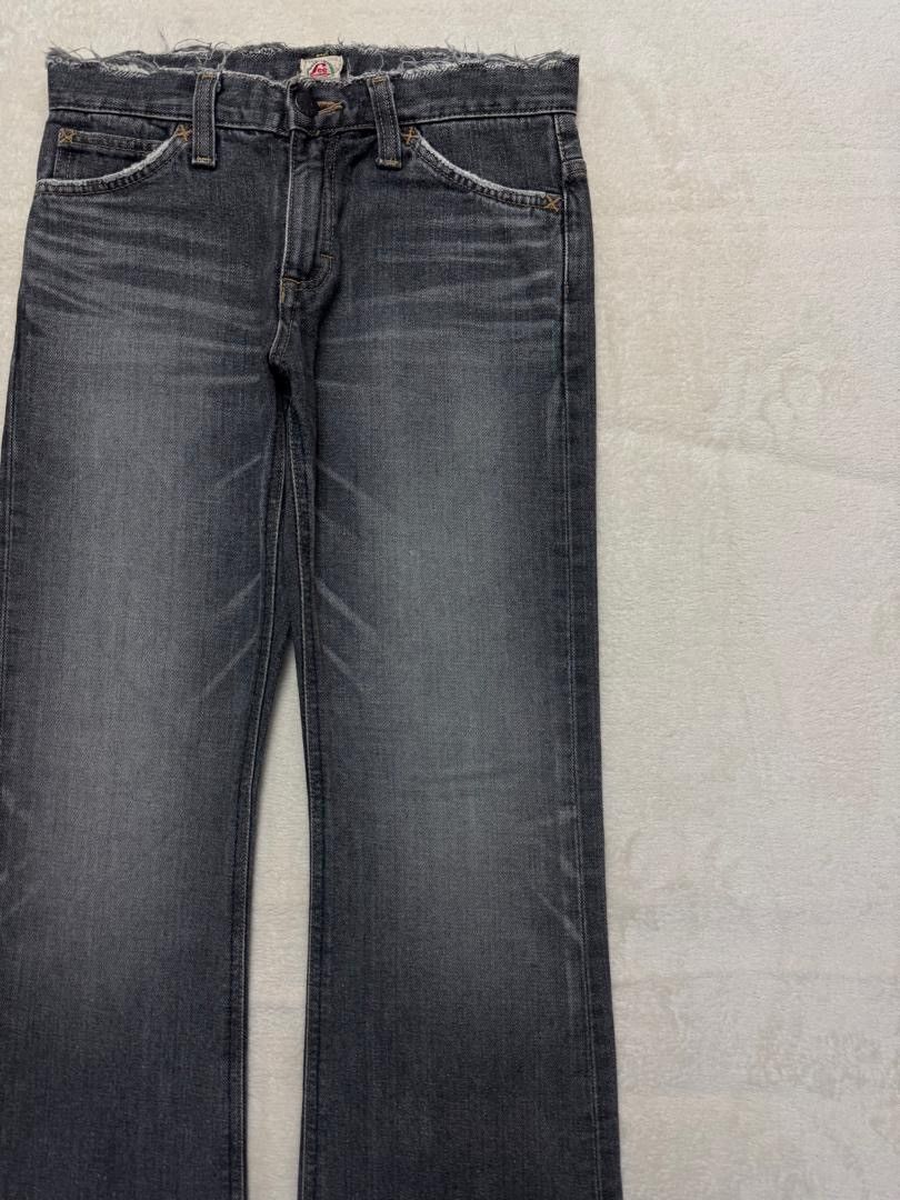 Lee 💥FLARED💥VINTAGE 90s LEE SAND WASHED DISTRESSED BELL BOTTOM Size US 27 - 5 Thumbnail