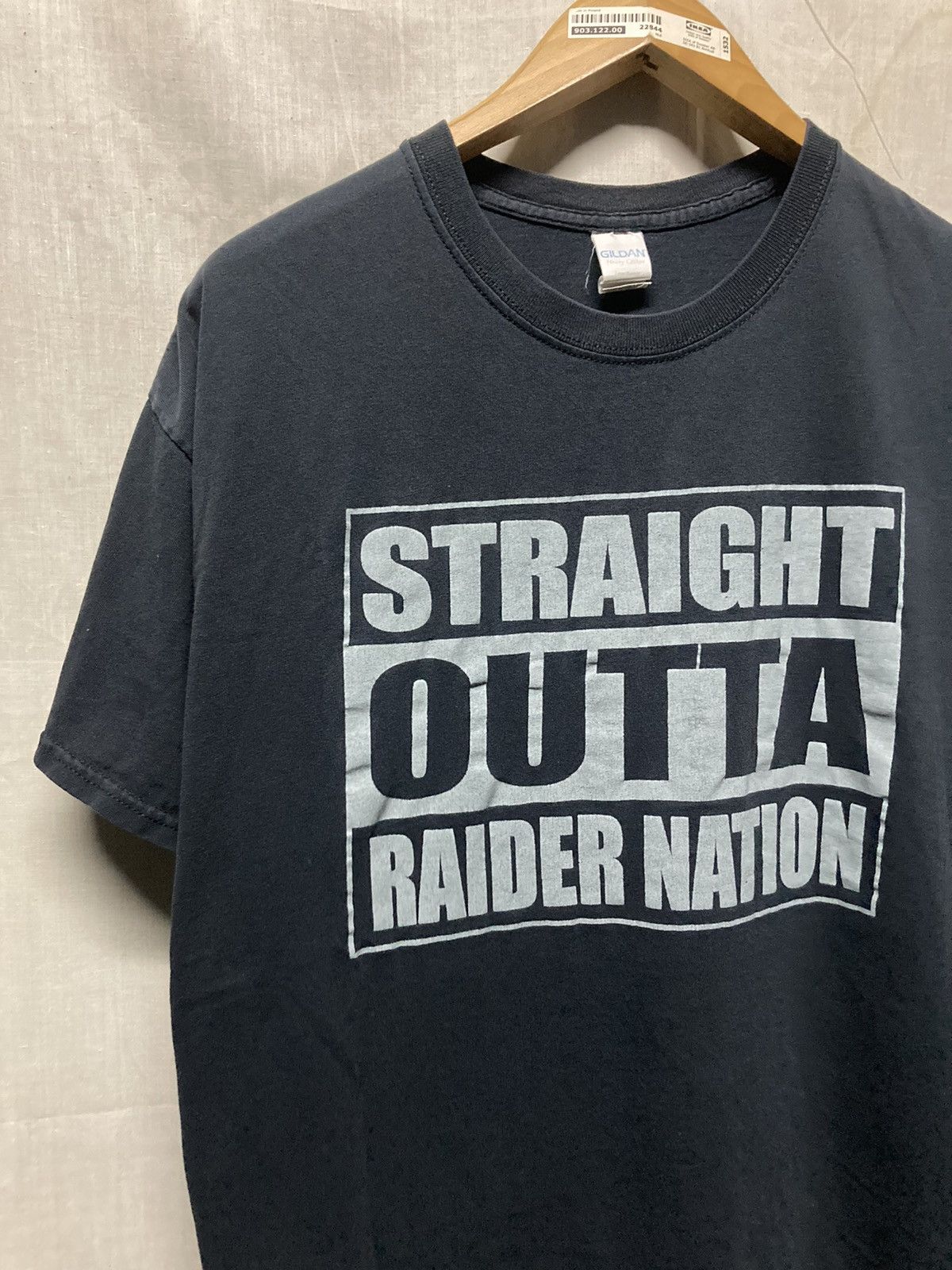 Rap Tees × Vintage Straight Outta Raider Nation Rap Tee Size US XL / EU 56 / 4 - 2 Thumbnail