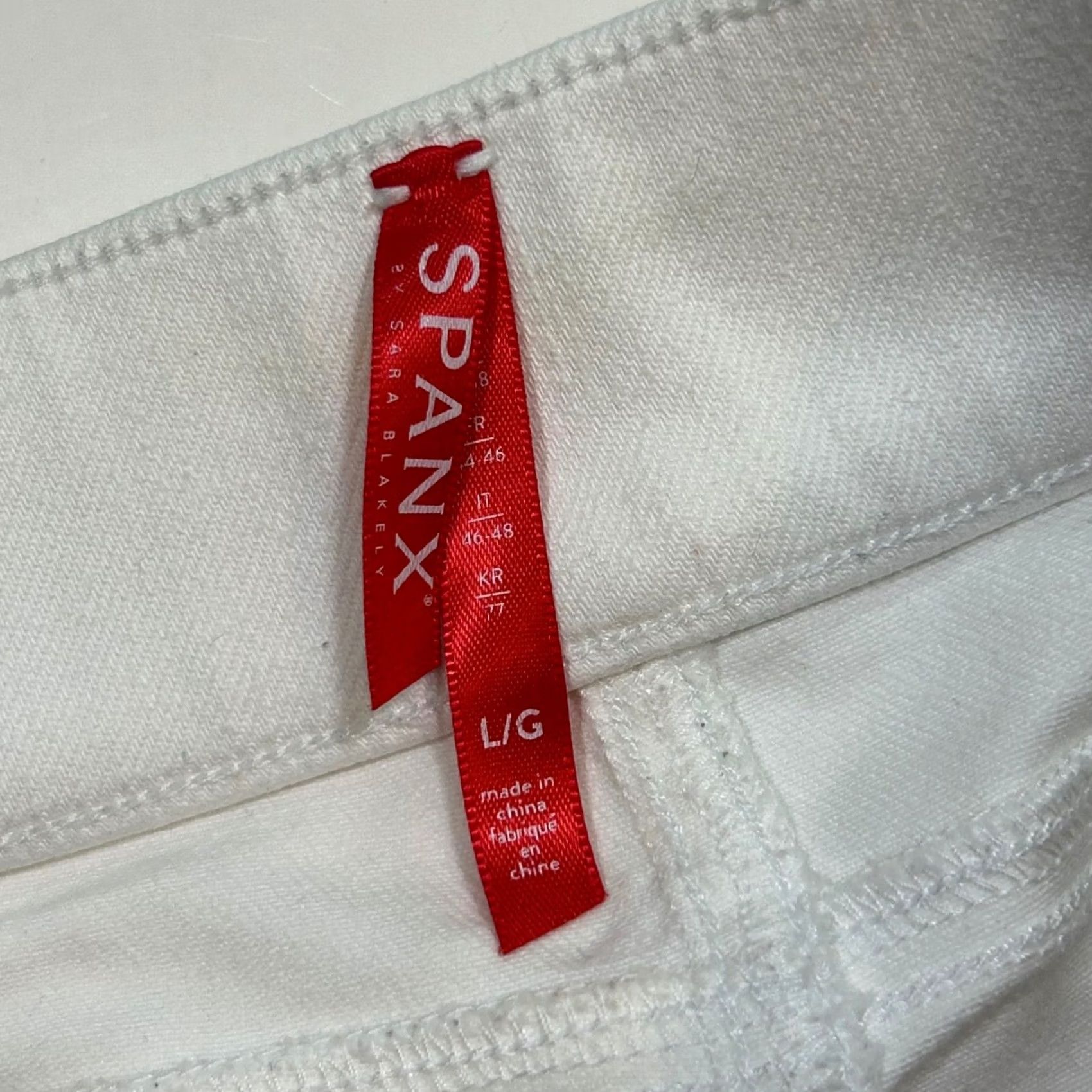 Spanx Spanx Distressed Denim Jeggings Jeans White Pull On Comfort Stretch L/G Size 36" / US 14 / IT 50 - 6 Thumbnail