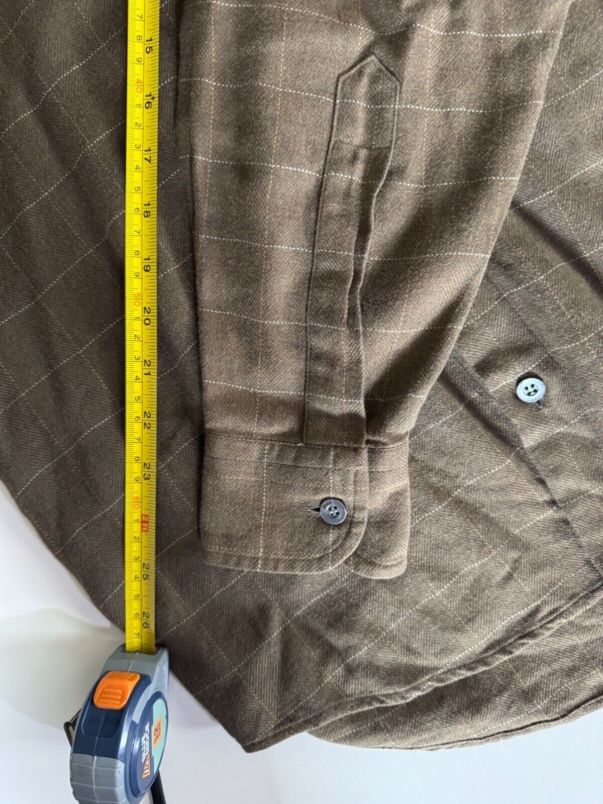 Ermenegildo Zegna Ermenegildo Zegna Button Down Shirt Brown White Men Size S Size US S / EU 44-46 / 1 - 4 Thumbnail