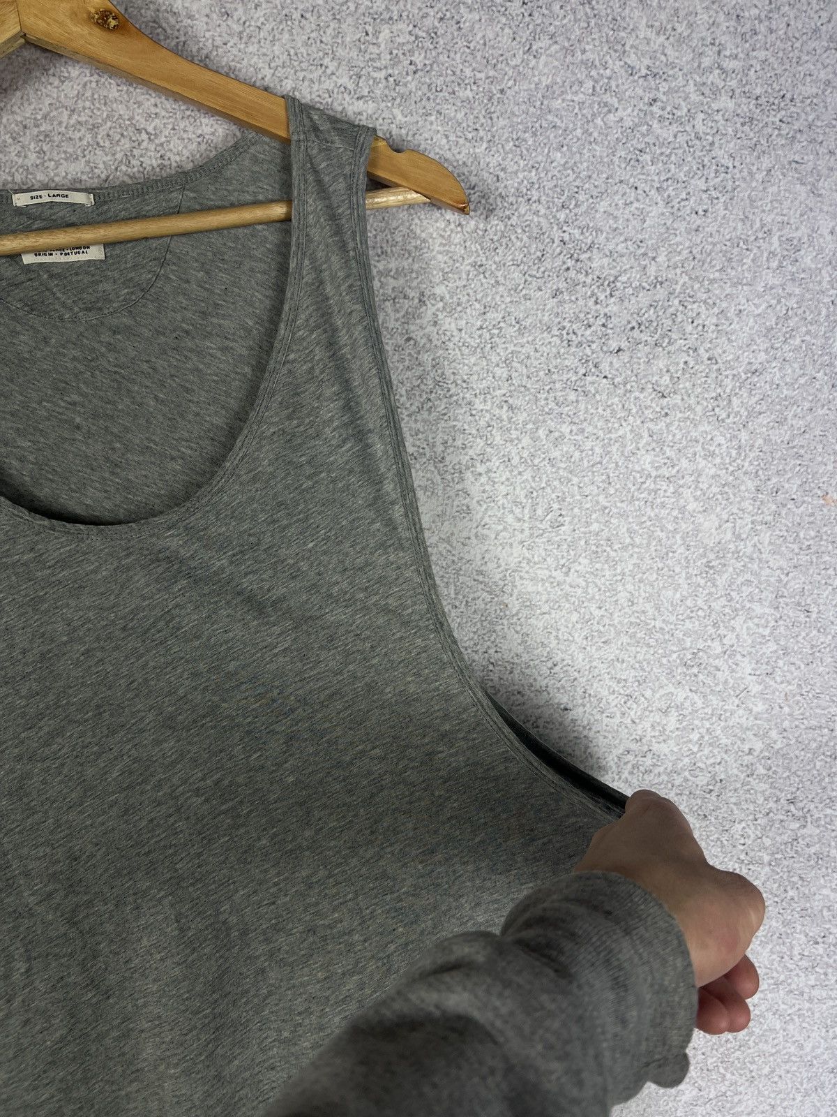 Allsaints Allsaints Designer Basic Grey Tank Top Size US L / EU 52-54 / 3 - 3 Thumbnail