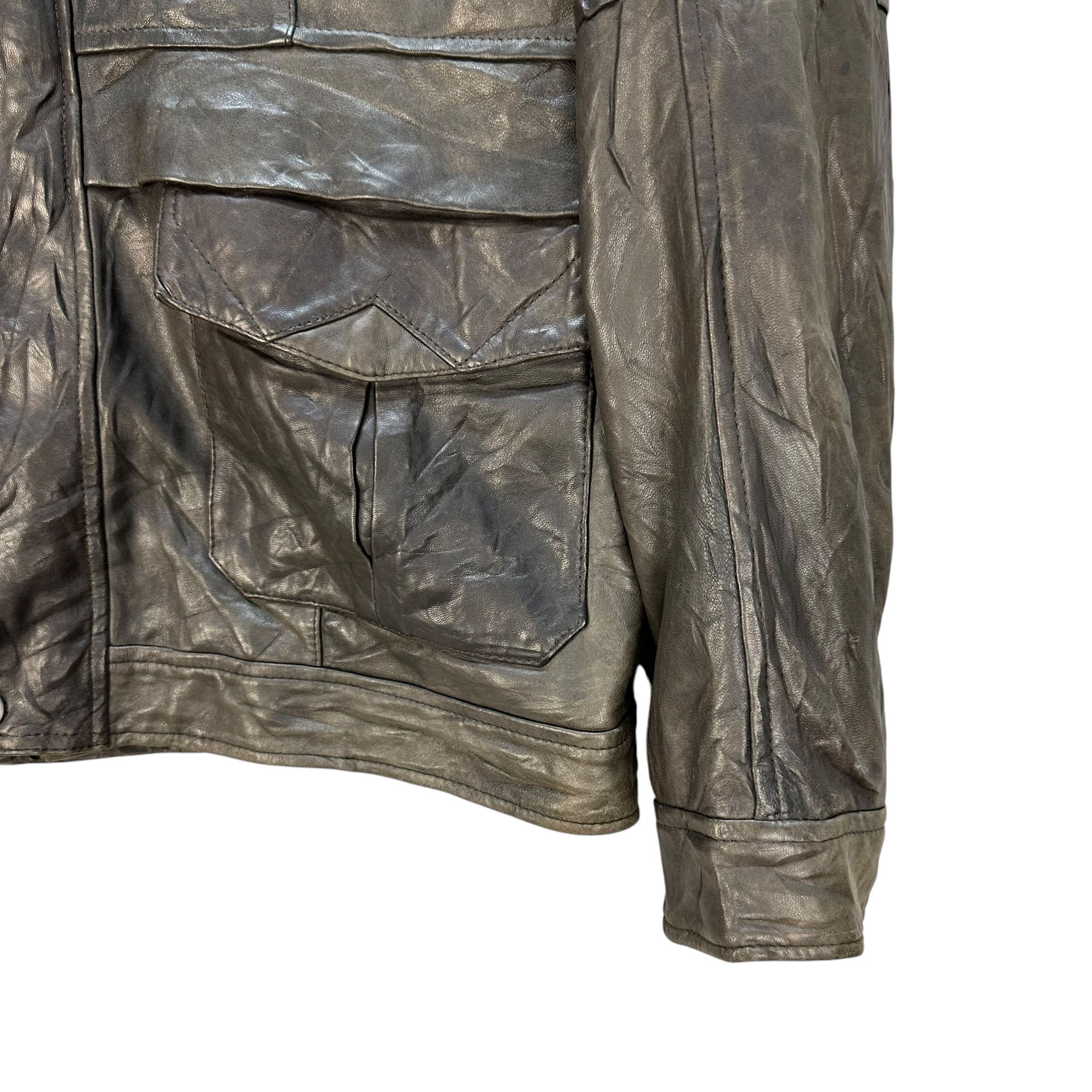 Balmain Vintage BALMAIN Fur Neck Sheepskin Leather Jacket #A65-1548 Size US L / EU 52-54 / 3 - 6 Thumbnail