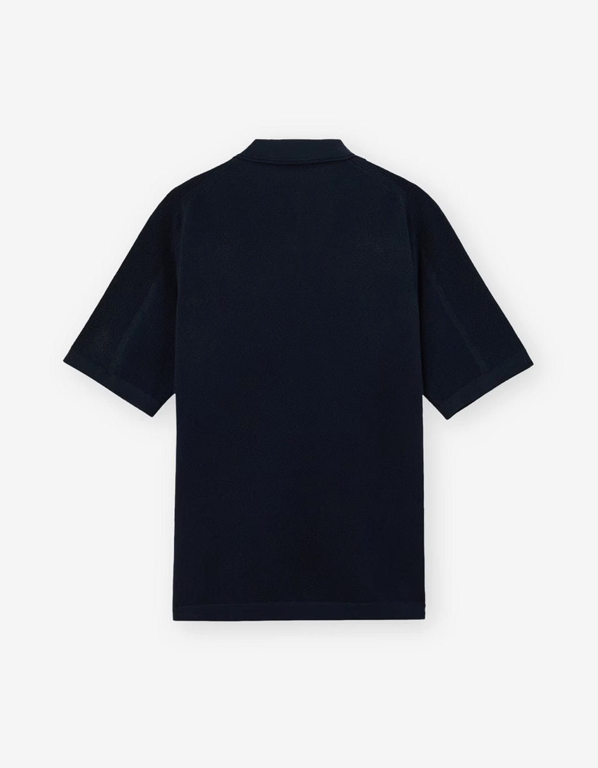 Stone Island Stone Island Blue Knit Polo Shirt Size US L / EU 52-54 / 3 - 2 Thumbnail