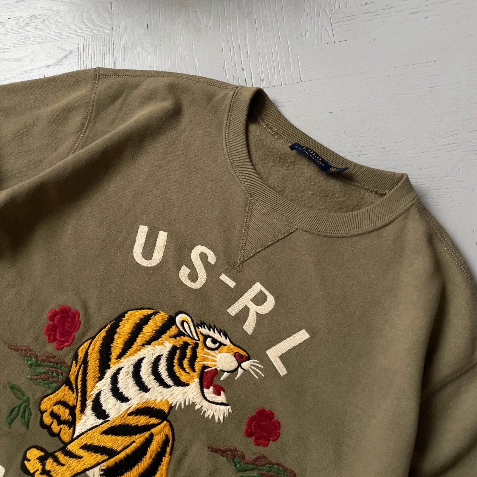 Polo Ralph Lauren Polo by Ralph Lauren Military Sweatshirt Khaki Size US XS / EU 42 / 0 - 4 Thumbnail