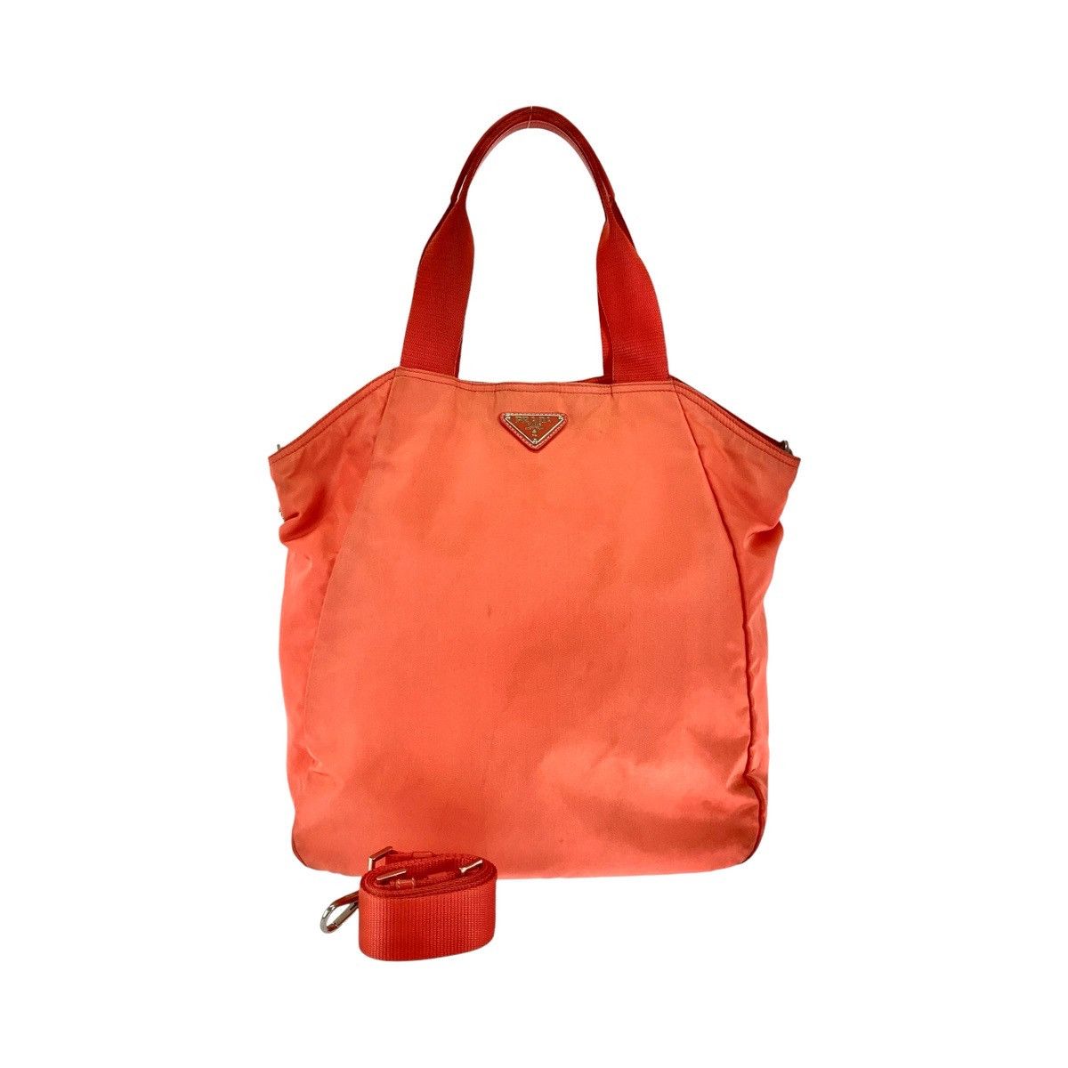 Prada Prada Nylon Tessuto Logo Tote Bag Canvas Tote Bag 408488 in Very Good Condition