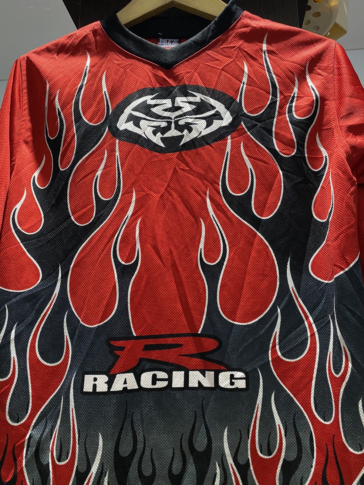 Gear for Sports × Sports Specialties × Vintage 2000s MTX Motocross flame jersey Size US L / EU 52-54 / 3 - 3 Thumbnail