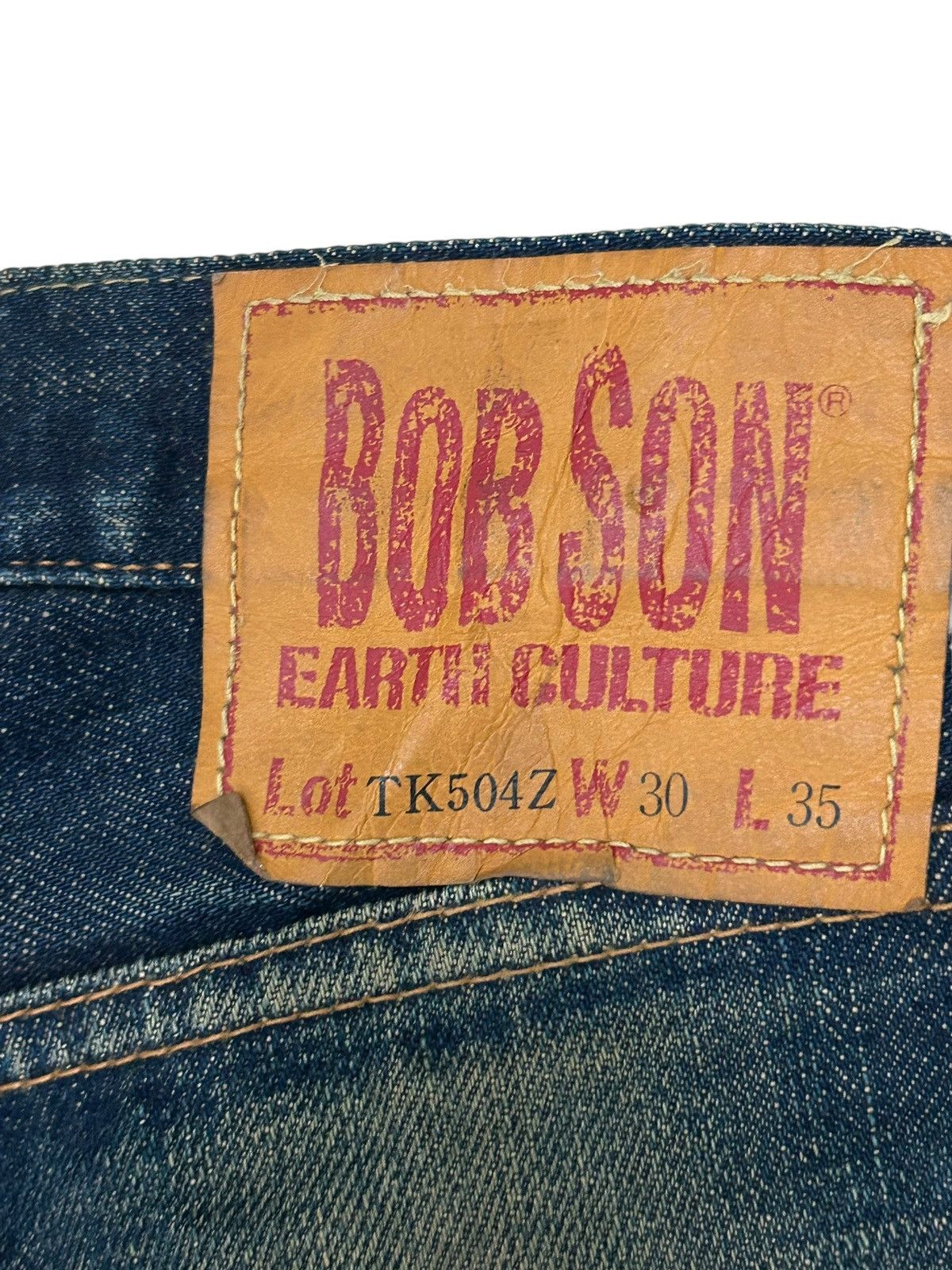 20471120 × Japanese Brand Vintage Bobson Selvedge Redline Japan Denim Indigo Washed Size US 31 - 19 Thumbnail