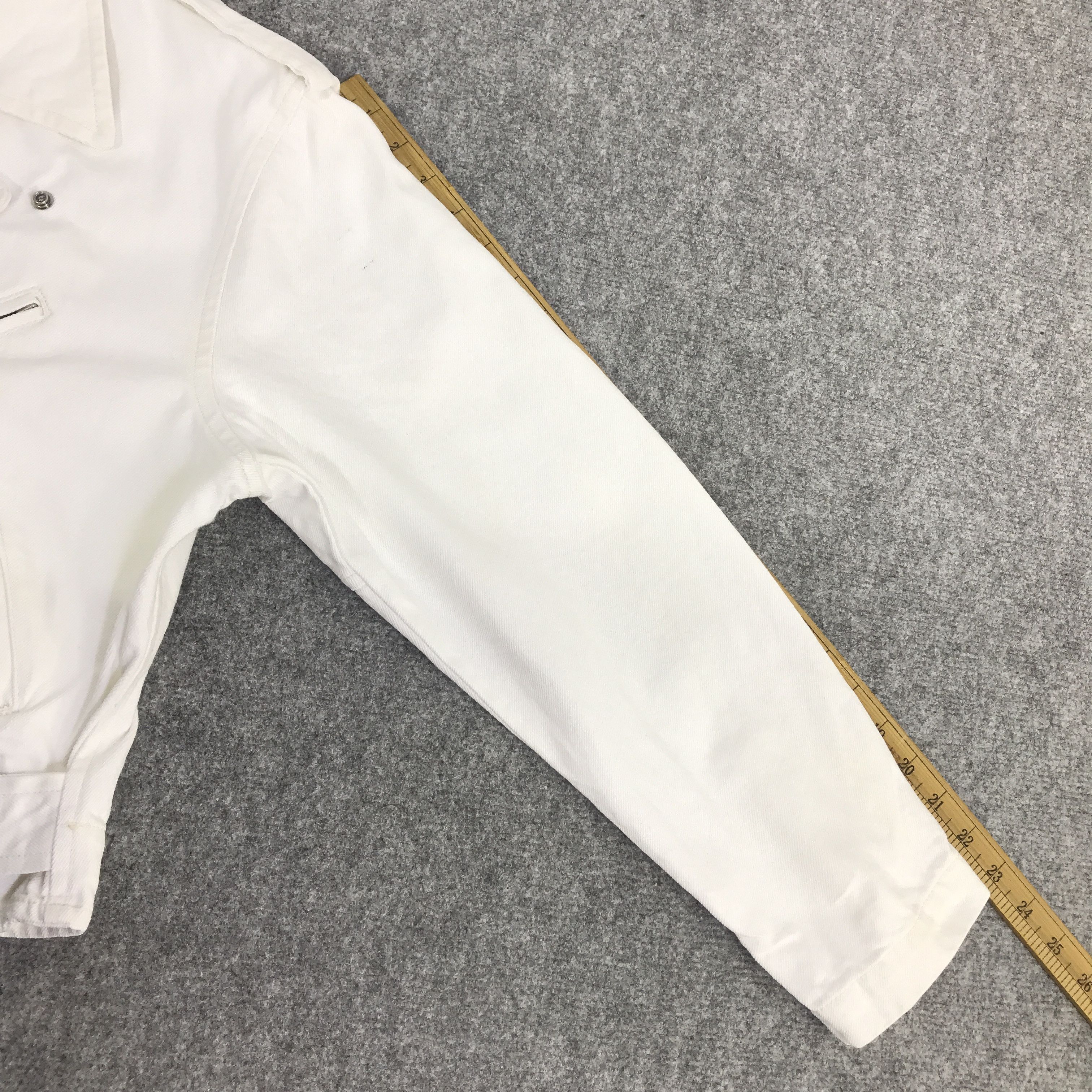 Japanese Brand HOUSTON DENIM DOUBLE COLLAR BIKER STYLE JACKET K78B4 Size US L / EU 52-54 / 3 - 6 Thumbnail