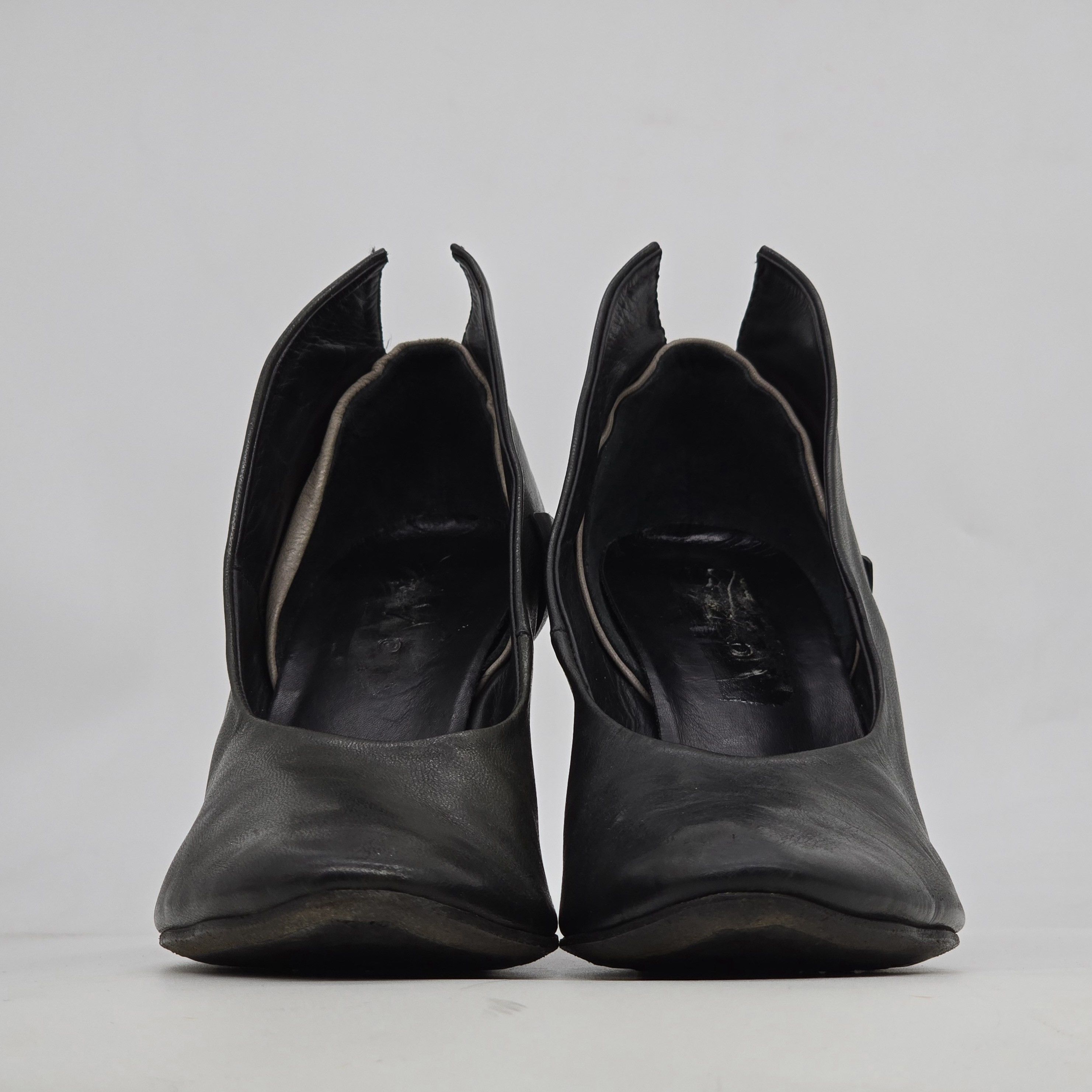 Marsell Marsell - Winged Block Heel Pumps Size US 7.5 / IT 37.5 - 3 Thumbnail