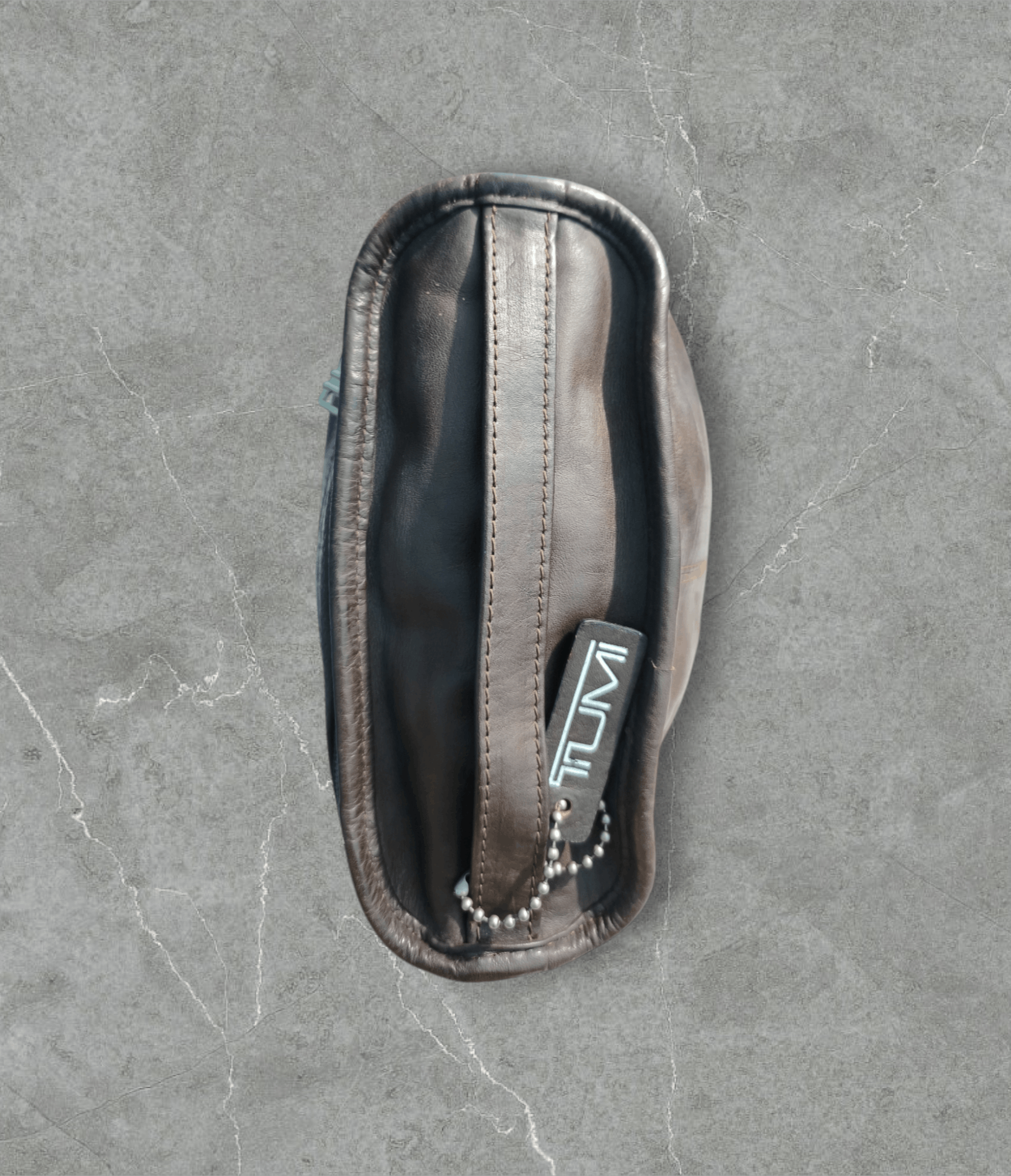 Tumi Tumi - Brown Leather Toiletry Clutch Bag Size ONE SIZE - 9 Thumbnail
