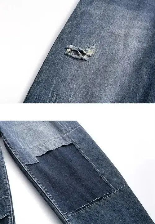 Other 20SS Simple Blue Japan Blue Patchwork Jeans Size US 32 / EU 48 - 3 Thumbnail