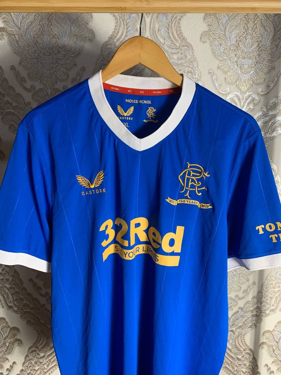 Castore Vintage FC Rangers Scotland Retro Soccer Jersey Y2K 90s Size US XXL / EU 58 / 5 - 2 Thumbnail