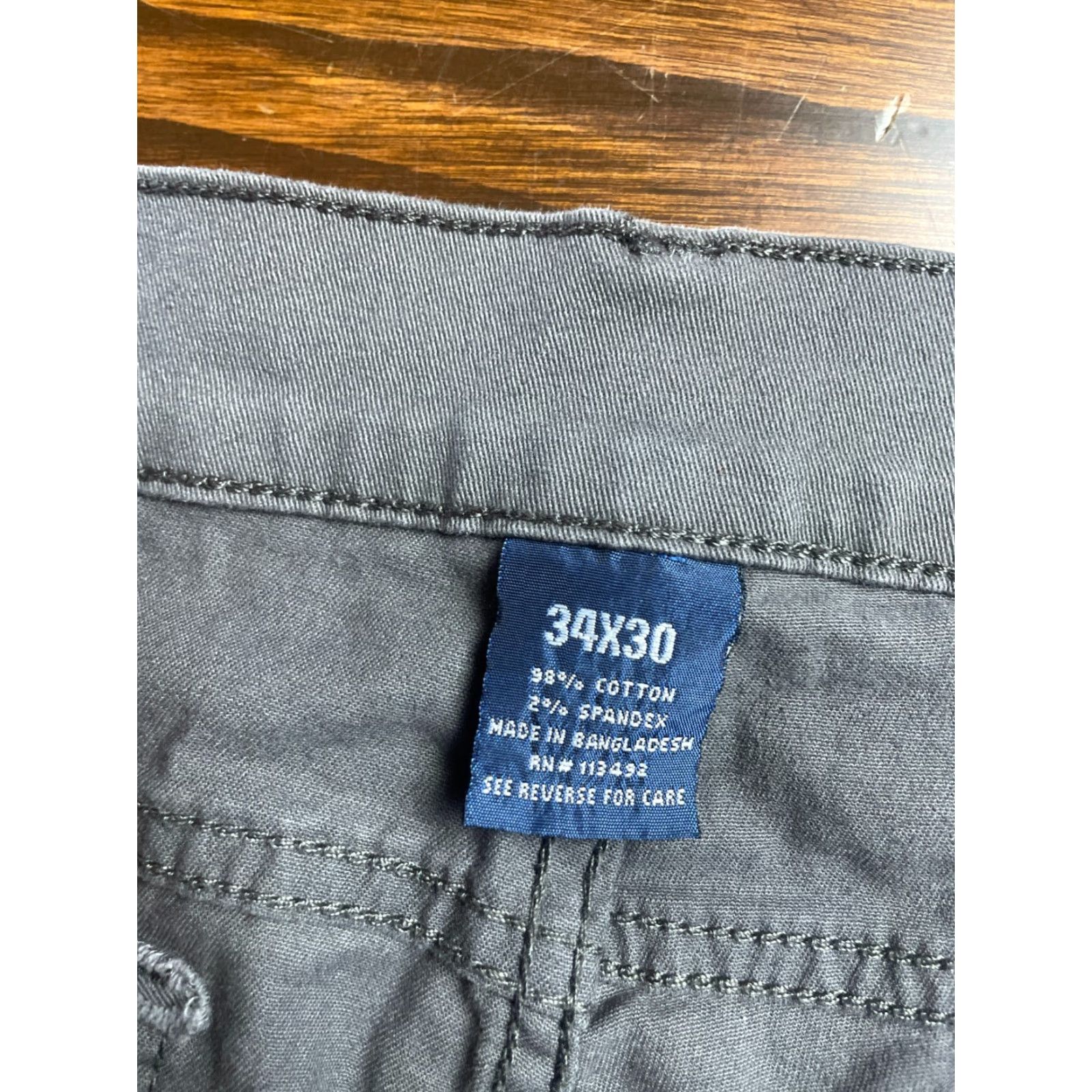 Vintage Full Blue Jeans Men's 34x30 Gray Denim Pockets Jeans Size US 34 / EU 50 - 6 Thumbnail