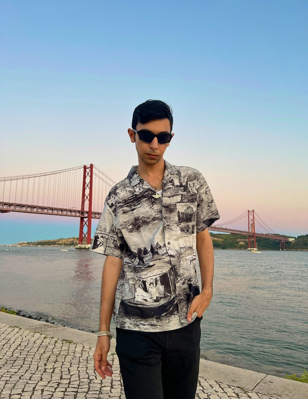 Off-White Off white Lake holiday shirt Size US S / EU 44-46 / 1 - 8 Thumbnail