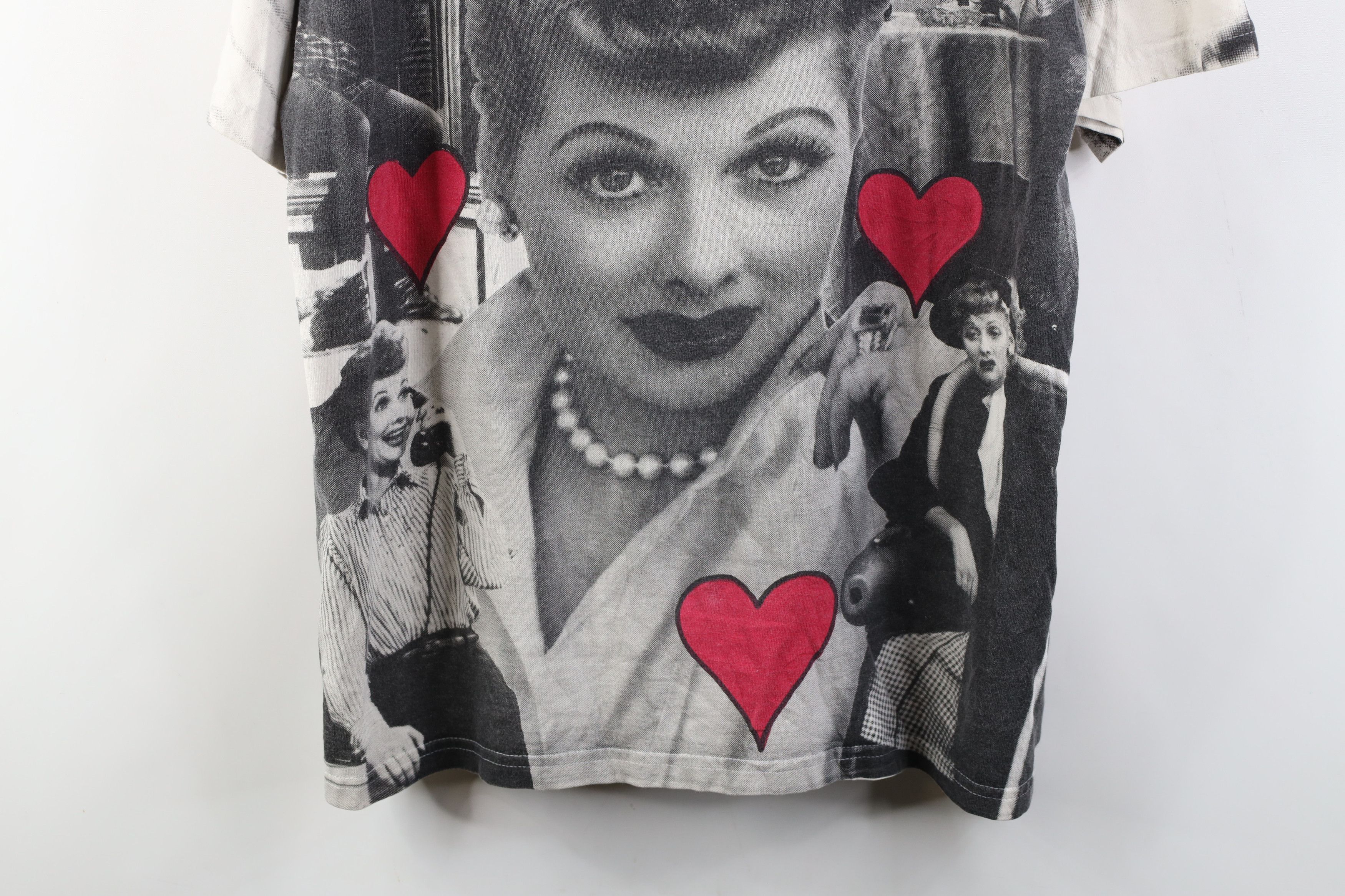 Vintage Vintage 90s I Love Lucy All Over Print Short Sleeve T-Shirt Size US L / EU 52-54 / 3 - 3 Thumbnail