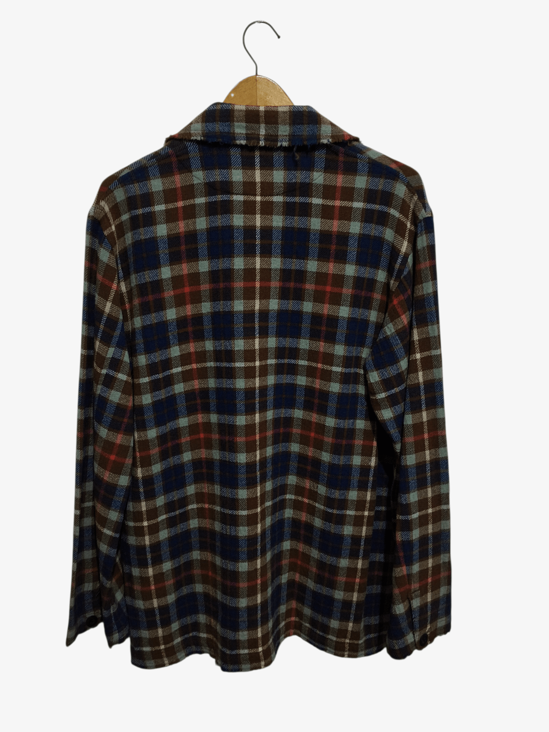 45rpm 🔥45RPM Japan Distressed Plaid Wool Pullover Shirt Jacket Size US M / EU 48-50 / 2 - 2 Thumbnail