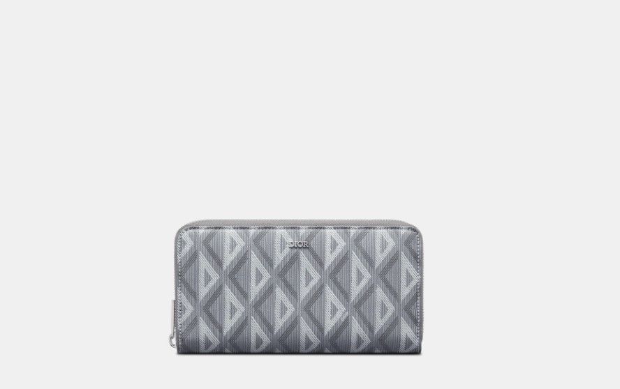 Dior o1w1db10325 2ESBC2 Size: OS / Zipped Long Wallet in Grey Size ONE SIZE - 1 Thumbnail