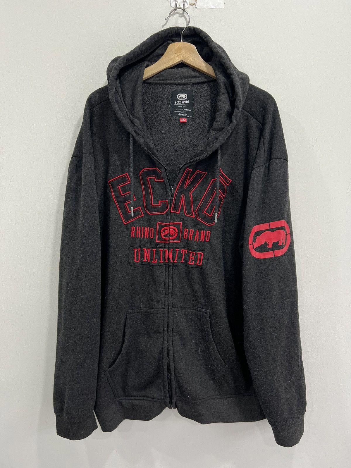 Vintage Vintage Ecko Sweater Zip Up Sweatshirt 3XL Size US XXL / EU 58 / 5 - 1 Thumbnail