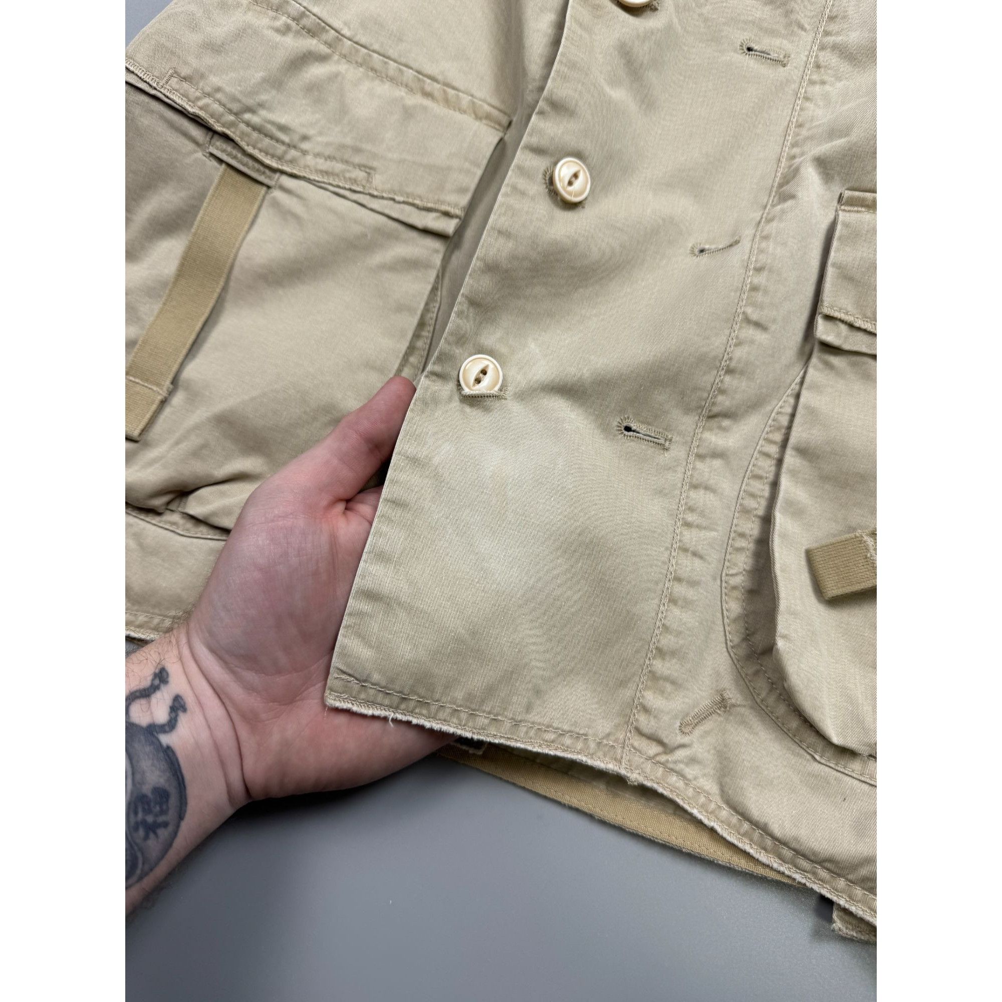 Marithe + Francois Girbaud Vintage Marithe Francois Girbaud Military Jacket (YG023) Size M / US 6-8 / IT 42-44 - 14 Thumbnail