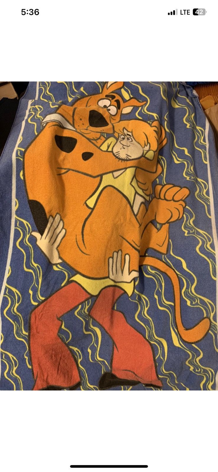 Cartoon Network Vintage Scooby Doo & Shaggy beach towel all over print 1998 Size ONE SIZE - 6 Thumbnail