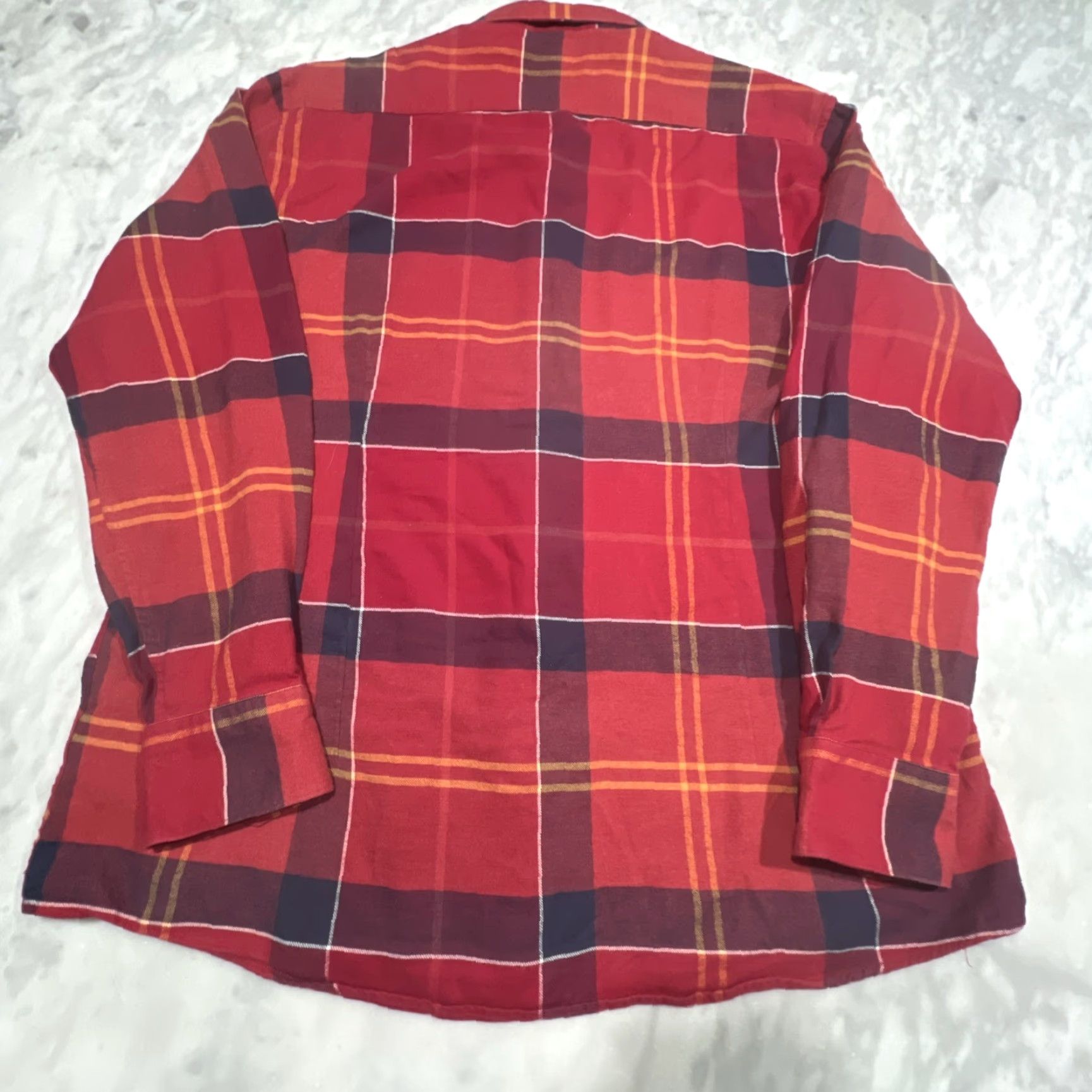 Barbour Barbour Flannel Shirt Mens XL Tailored Fit Plaid Red Tartan Long Sleeve Cotton Shirt Size US XL / EU 56 / 4 - 5 Thumbnail