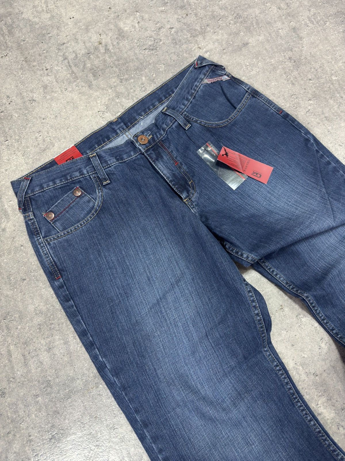 Other ᶠᵃⁿᶜʸᵍᵘʸ BNWT Y2K Baggy Washed Denim Jeans Wide leg vintage Size US 36 / EU 52 - 3 Thumbnail