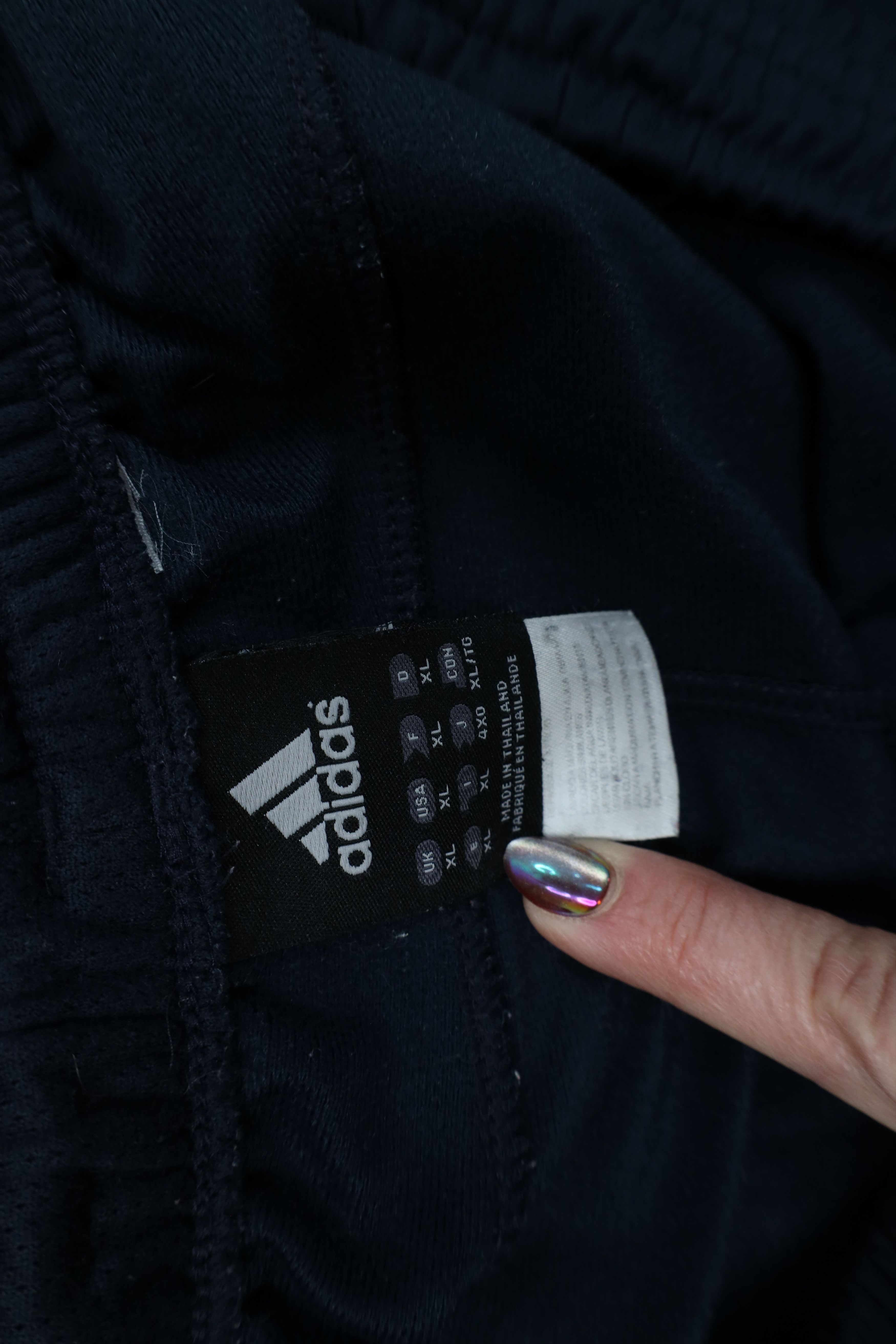 Adidas Vintage Y2K Adidas Spell Out Wide Leg Sweatpants Pants Blue Size US 38 / EU 54 - 12 Thumbnail