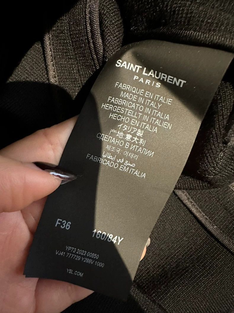 Saint Laurent Paris Black YSL Saint Laurent Blazer Coat-2506 Size US S / EU 44-46 / 1 - 4 Thumbnail