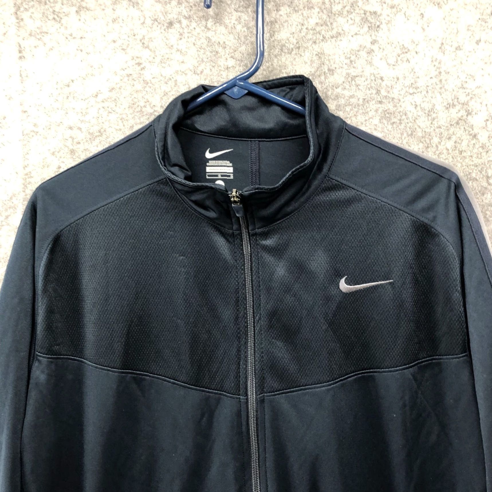 Nike Nike Track Jacket Shirt Mens L Navy Lightweight Full Zip Sweatshirt Dri-FIT Activewear Size US L / EU 52-54 / 3 - 3 Thumbnail