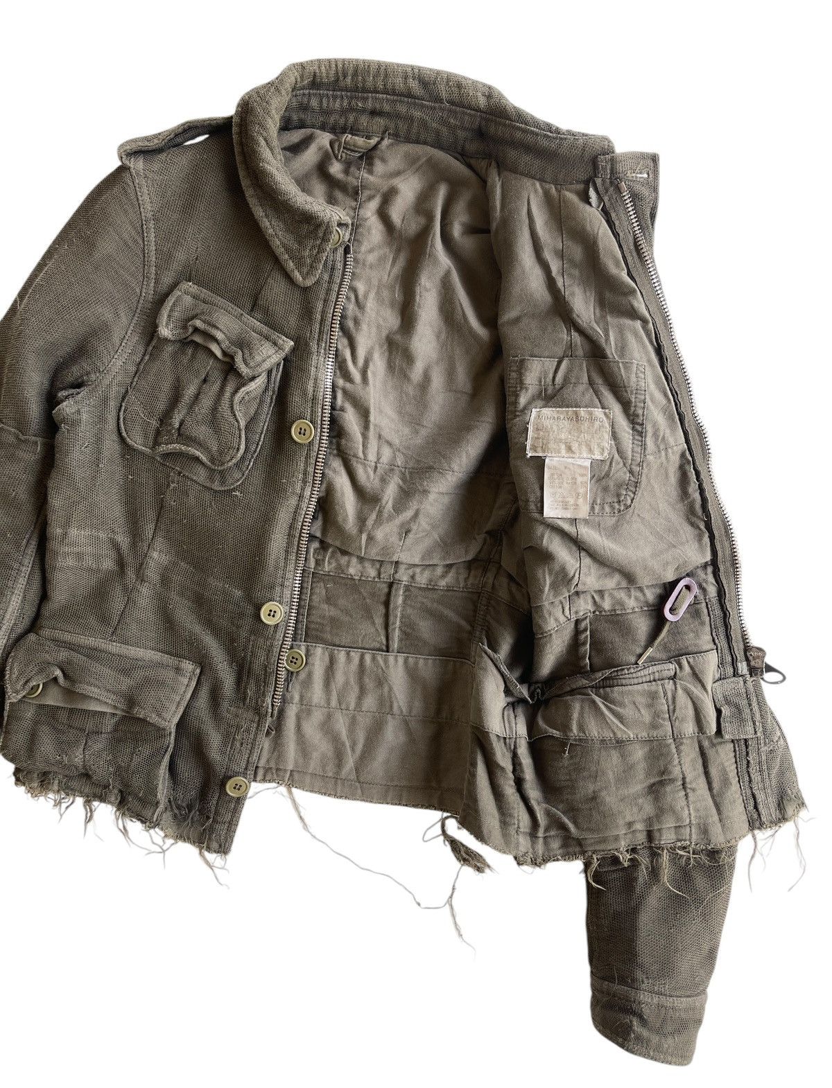 Maison MIHARA YASUHIRO AW05 Miharayasuhiro distressed Pattern cargo jacket Size M / US 6-8 / IT 42-44 - 12 Thumbnail