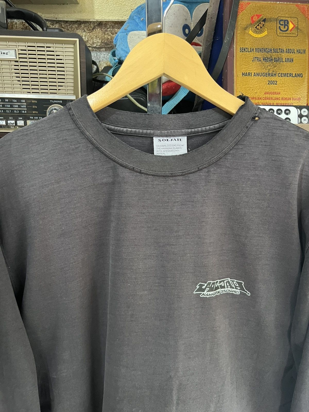Japanese Brand 🔥Distressed Vintage Soljah Hawaiian Islands Long Sleeve Size US M / EU 48-50 / 2 - 4 Thumbnail