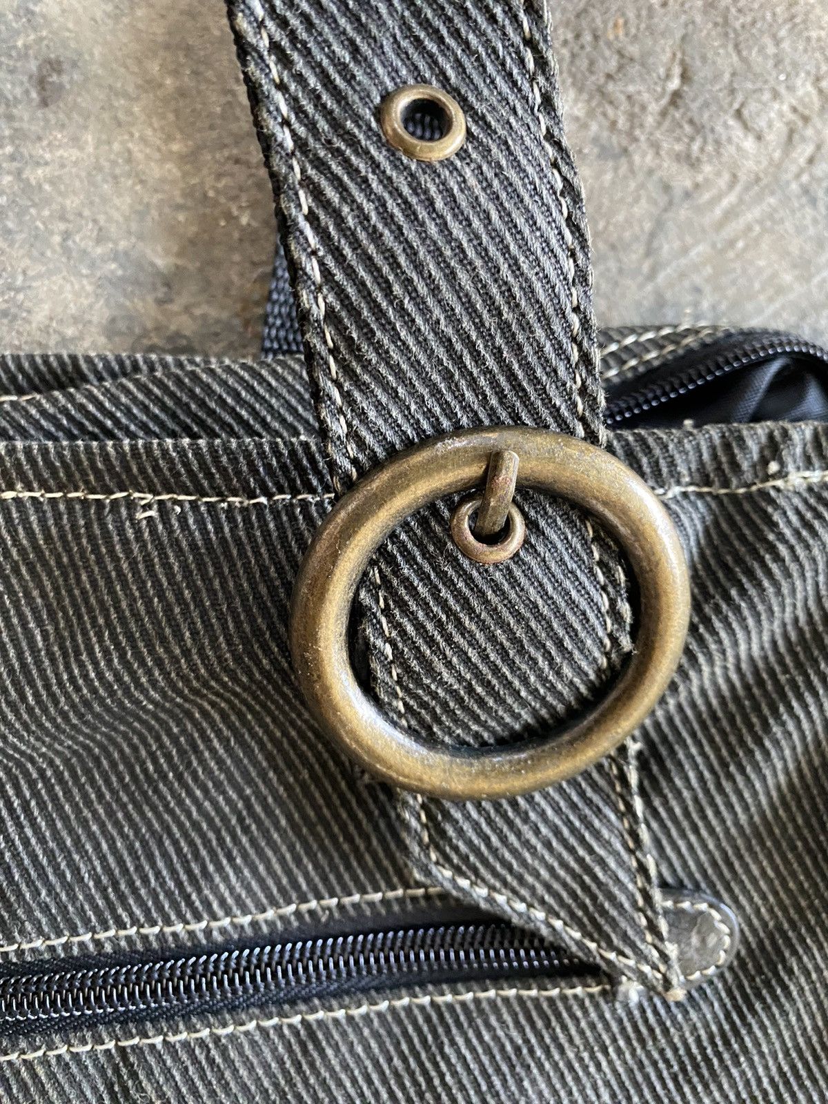 20471120 × THE WORLD IS YOURS × Vintage Vintage Canvas Denim Tote Bag Size ONE SIZE - 5 Thumbnail