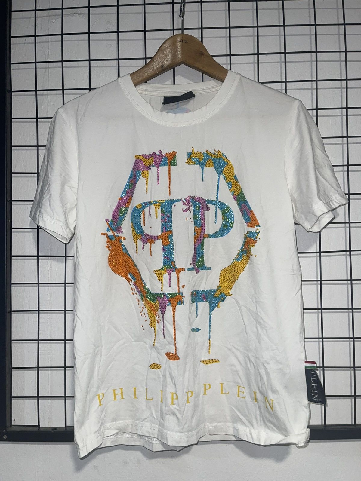 Philipp Plein PHILIPP PLEIN CRYSTAL LOGO SHIRT Size US S / EU 44-46 / 1 - 1 Thumbnail