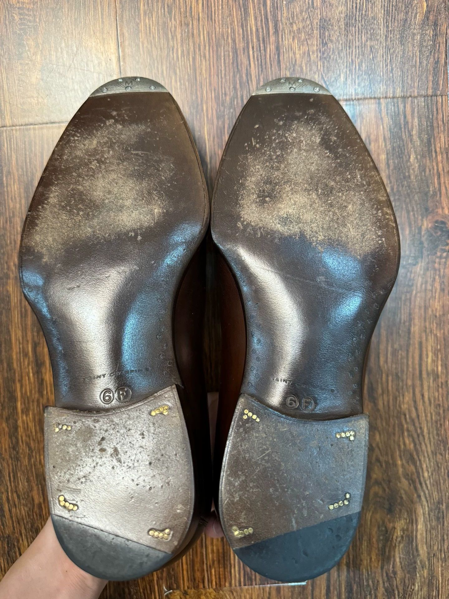 Other SaintCrispin's Men's Mid Brown U-tip Loafer UK6F Worn Once Size US 6.5 / EU 39-40 - 9 Thumbnail