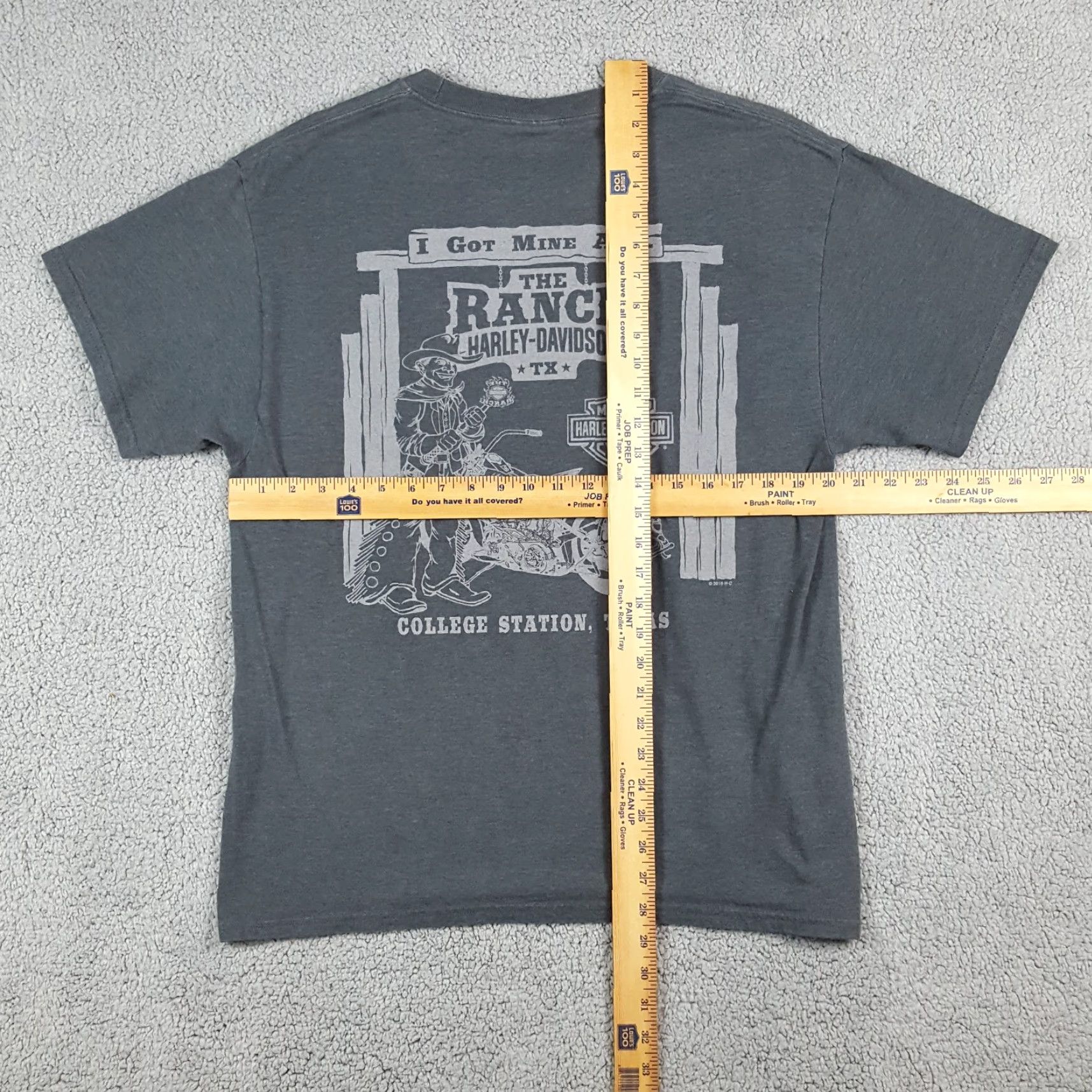 Harley Davidson VINTAGE Harley-Davidson Ride Texas Skull Biker T-Shirt Men's Large Gray 00s Motorcycle Retro Size US L / EU 52-54 / 3 - 7 Thumbnail