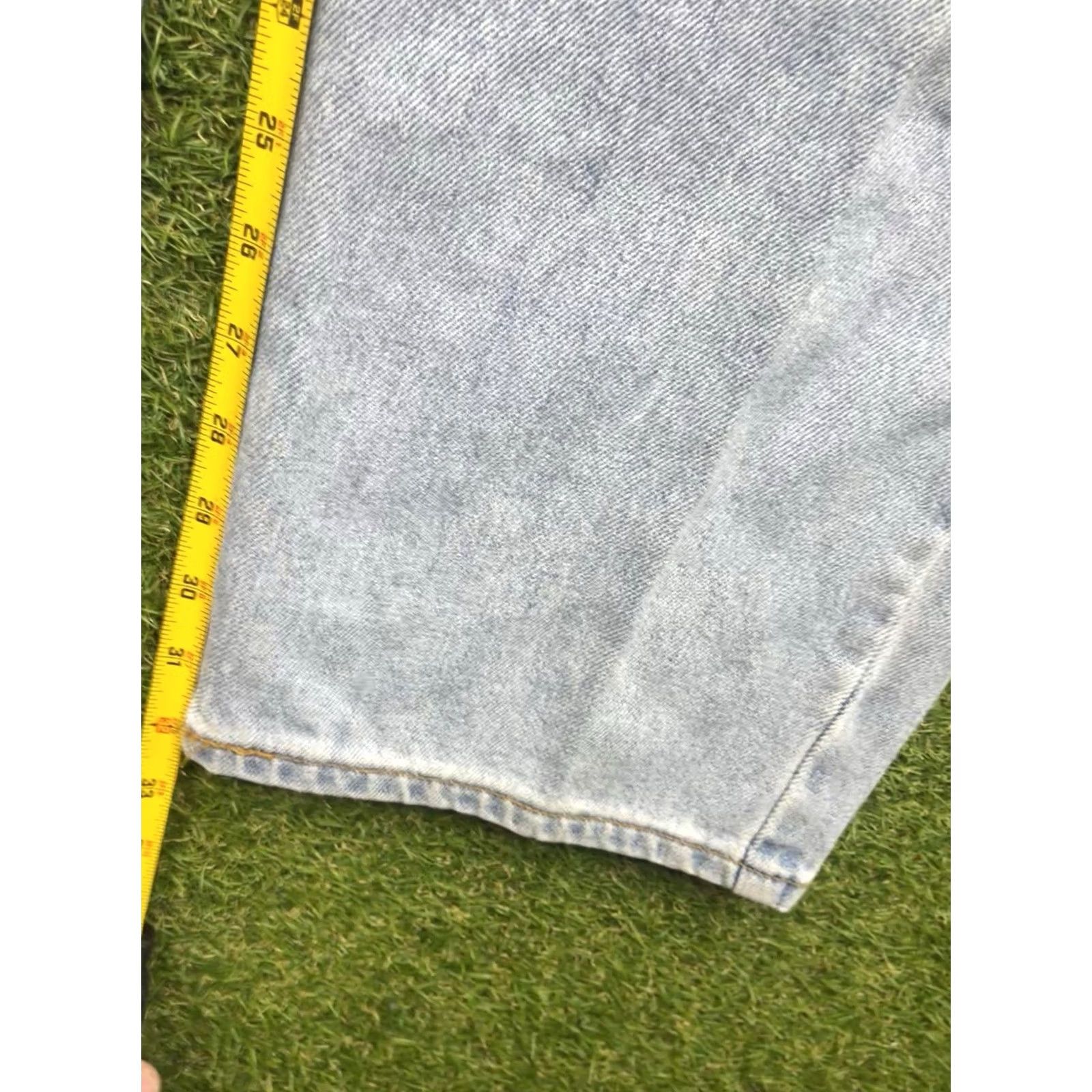 Levi's Levi's 505 Jeans Mens 38x34 Denim Regular Fit Straight Blue Light Wash 90s Retro Size US 38 / EU 54 - 5 Thumbnail