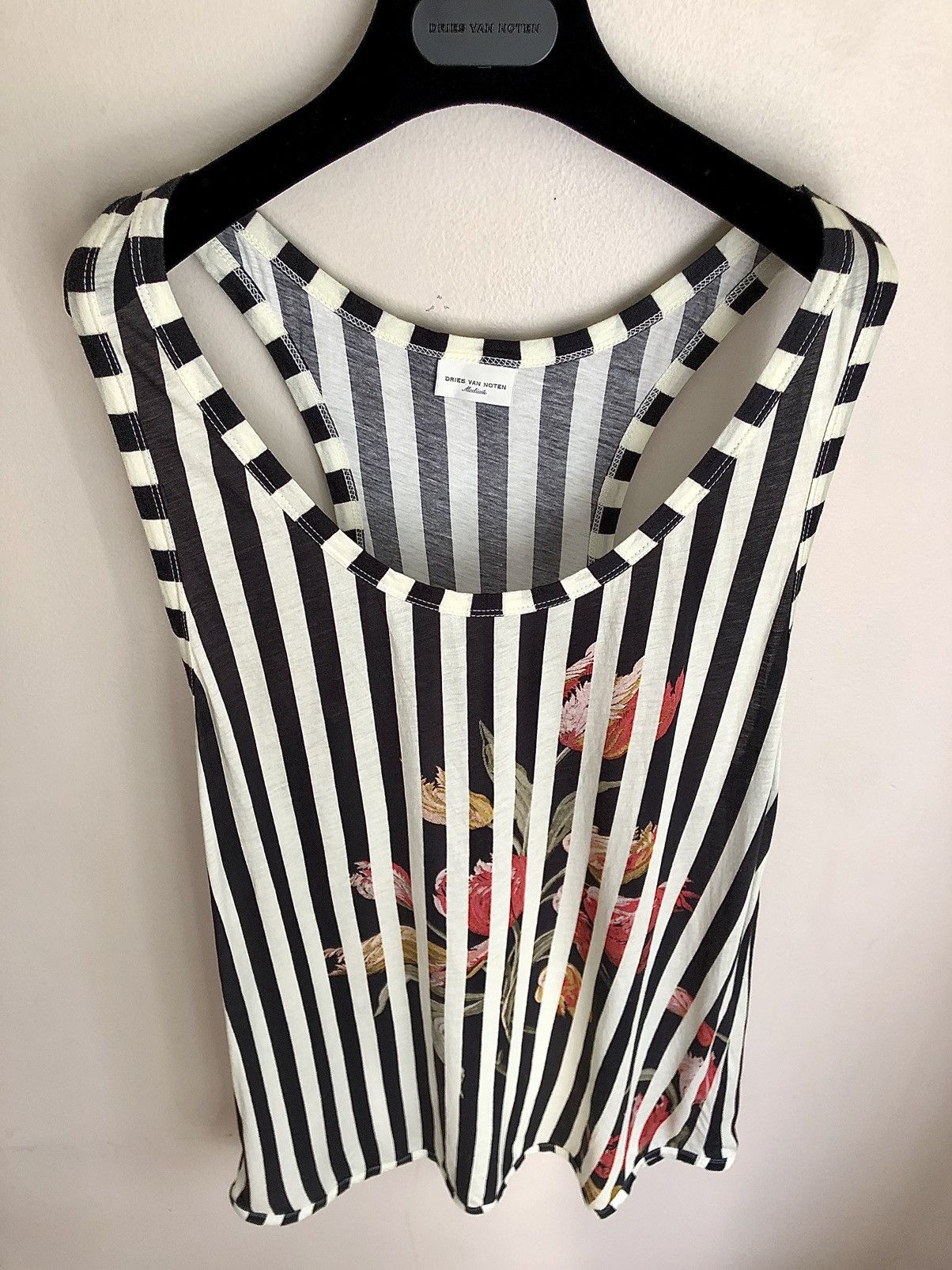 Dries Van Noten Dries Van Noten Oversized Striped Tulip Tank Size US S / EU 44-46 / 1 - 18 Thumbnail