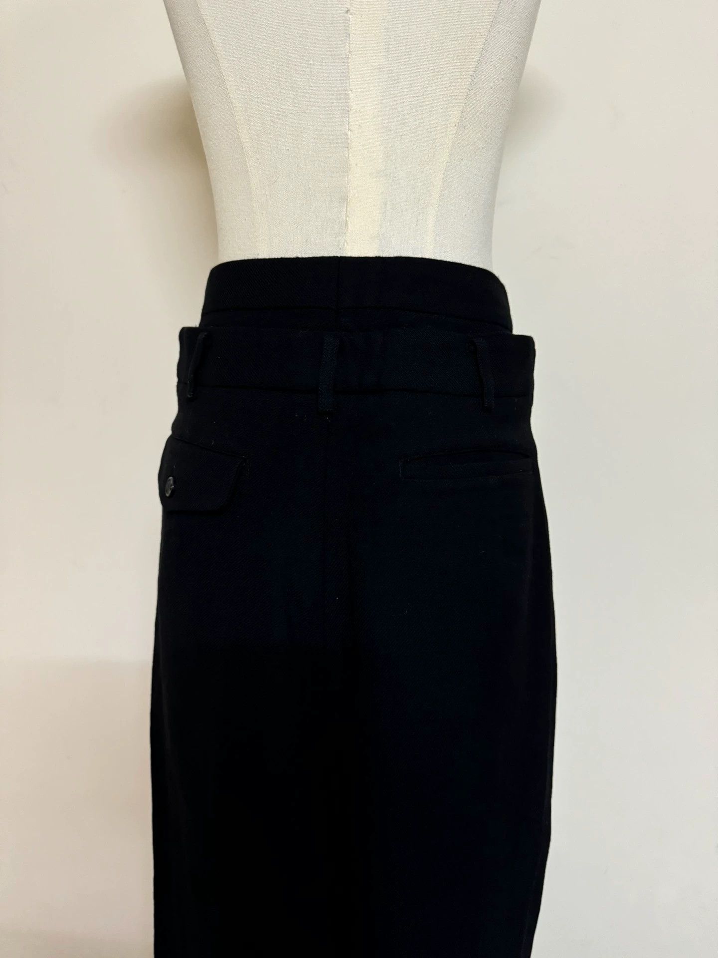 Comme des Garcons Comme des Garçons CDG Double Waist Wool Skirt 4 Size 27" / US 4 / IT 40 - 4 Thumbnail