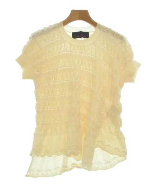 Other Comme Des Garcons White pleated short sleeve top Size S / US 4 / IT 40 - 1 Thumbnail