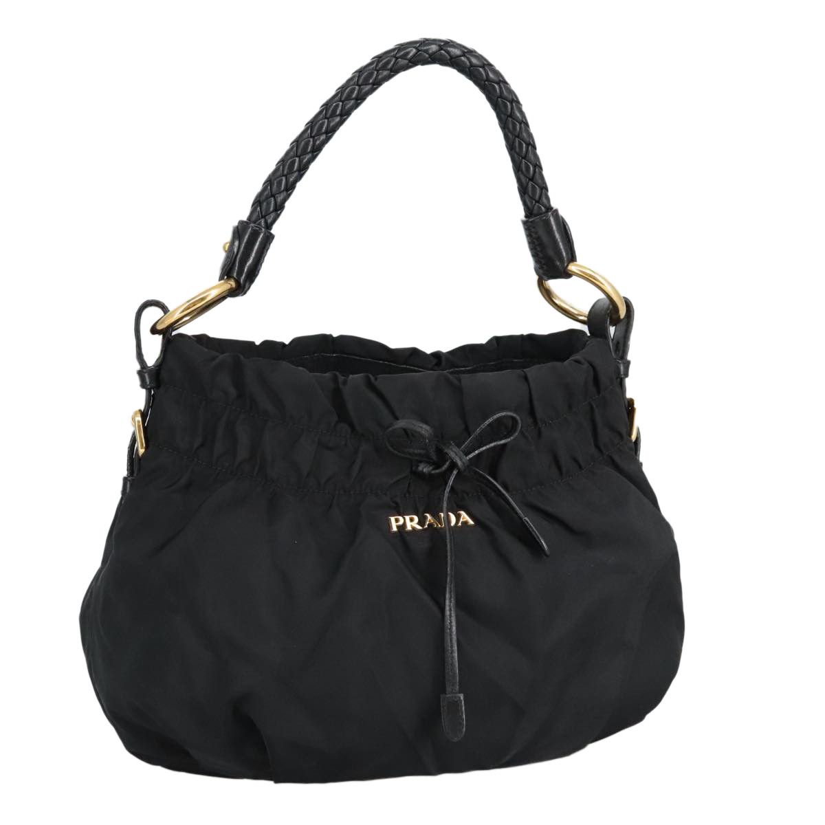 Prada Black Synthetic Shoulder Bag (Pre-Owned) Size ONE SIZE - 1 Thumbnail