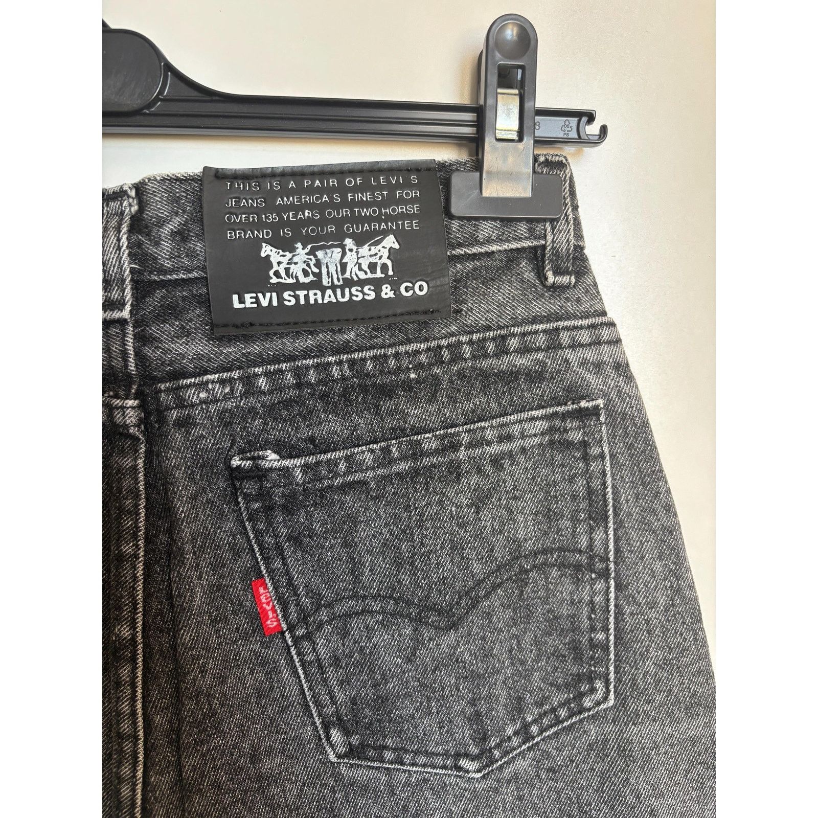 Levi's Levi’s 501 Baggy Black Acid Wash Jeans Rare High Waist Loose Size US 27 - 7 Thumbnail