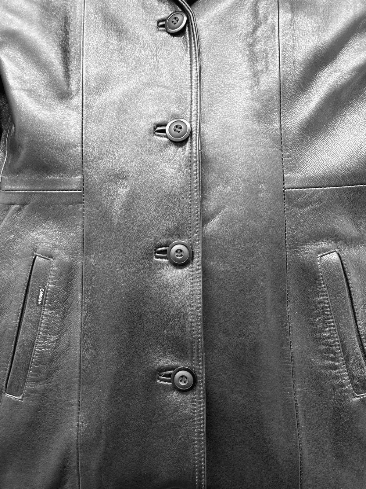 Vintage Iconic super long matrix leather coat Size L / US 10 / IT 46 - 5 Thumbnail