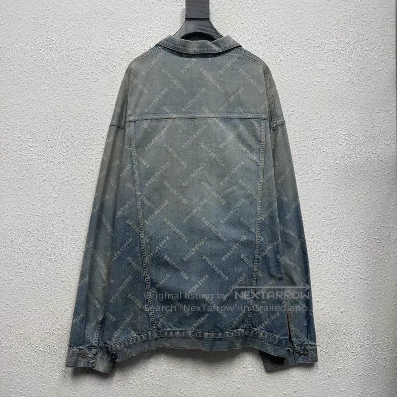 Balenciaga Balenciaga Slub cotton denim jacket washed by barrage Size US M / EU 48-50 / 2 - 2 Thumbnail